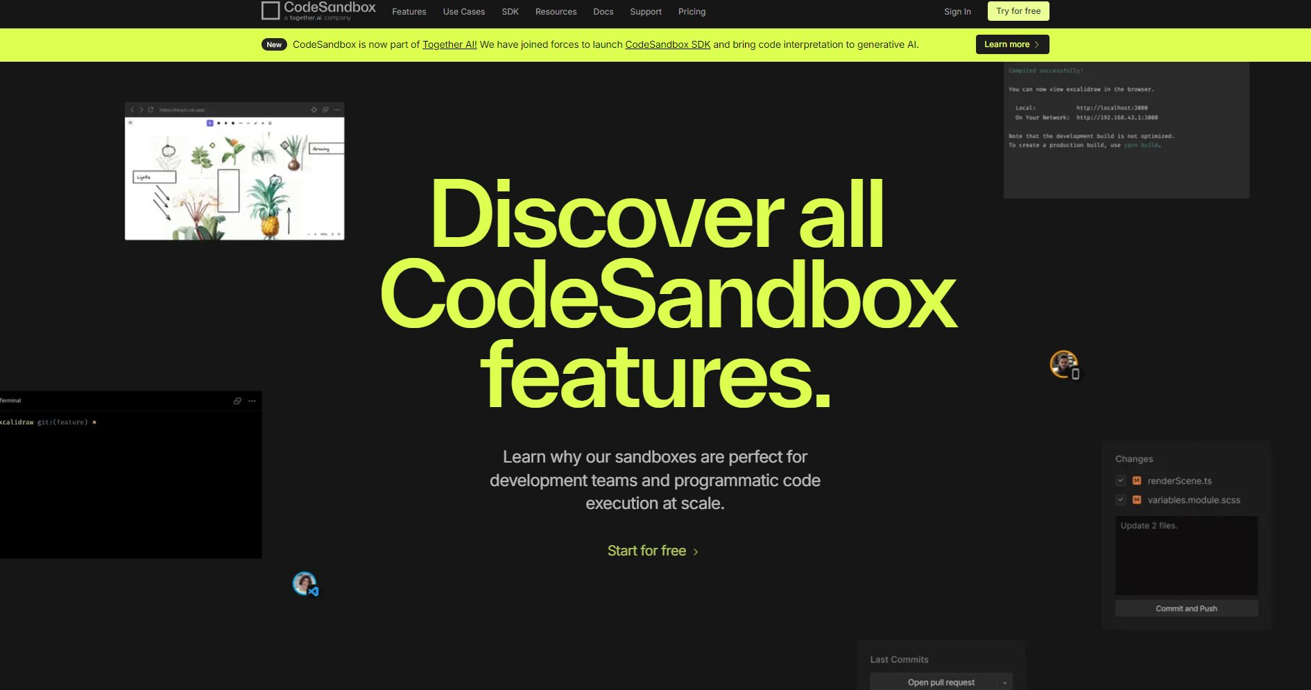官网功能介绍页