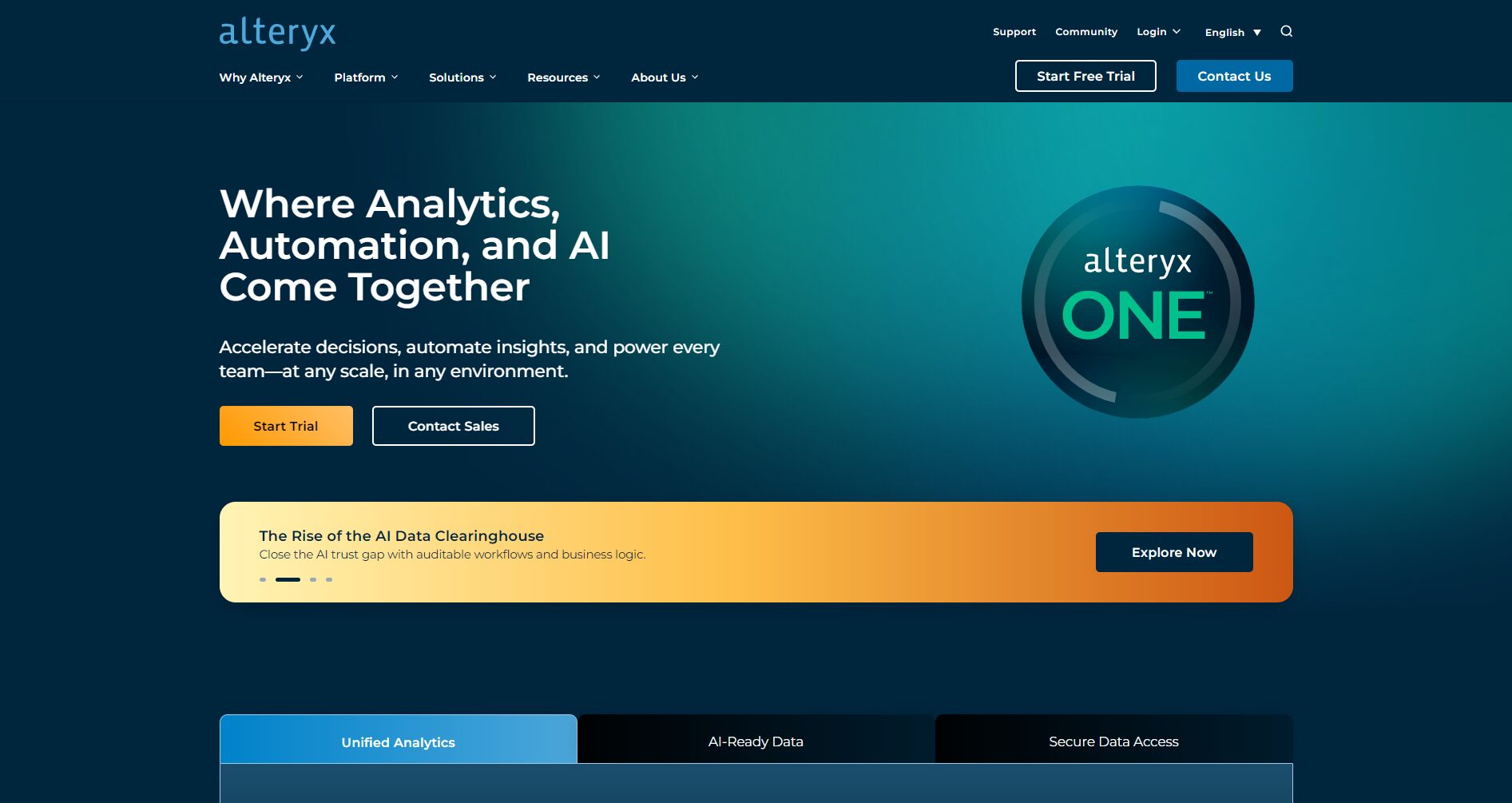 Alteryx Designer官网截图