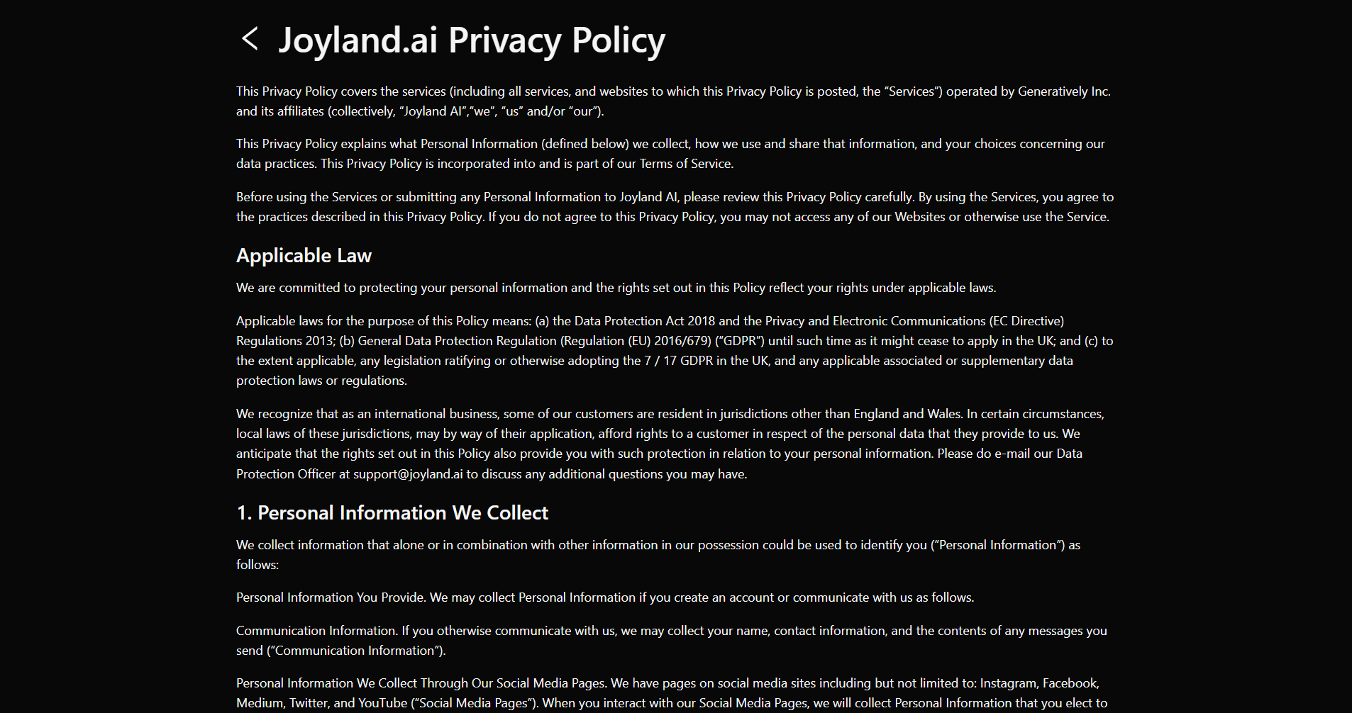 joyland ai全方位解析——打造沉浸式角色聊天与虚拟陪伴体验的新一代AI平台