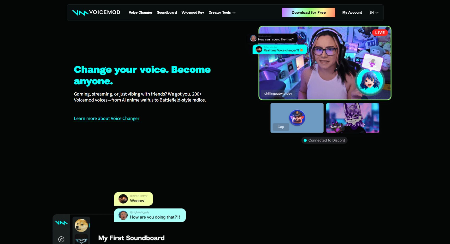 Voicemod界面截图