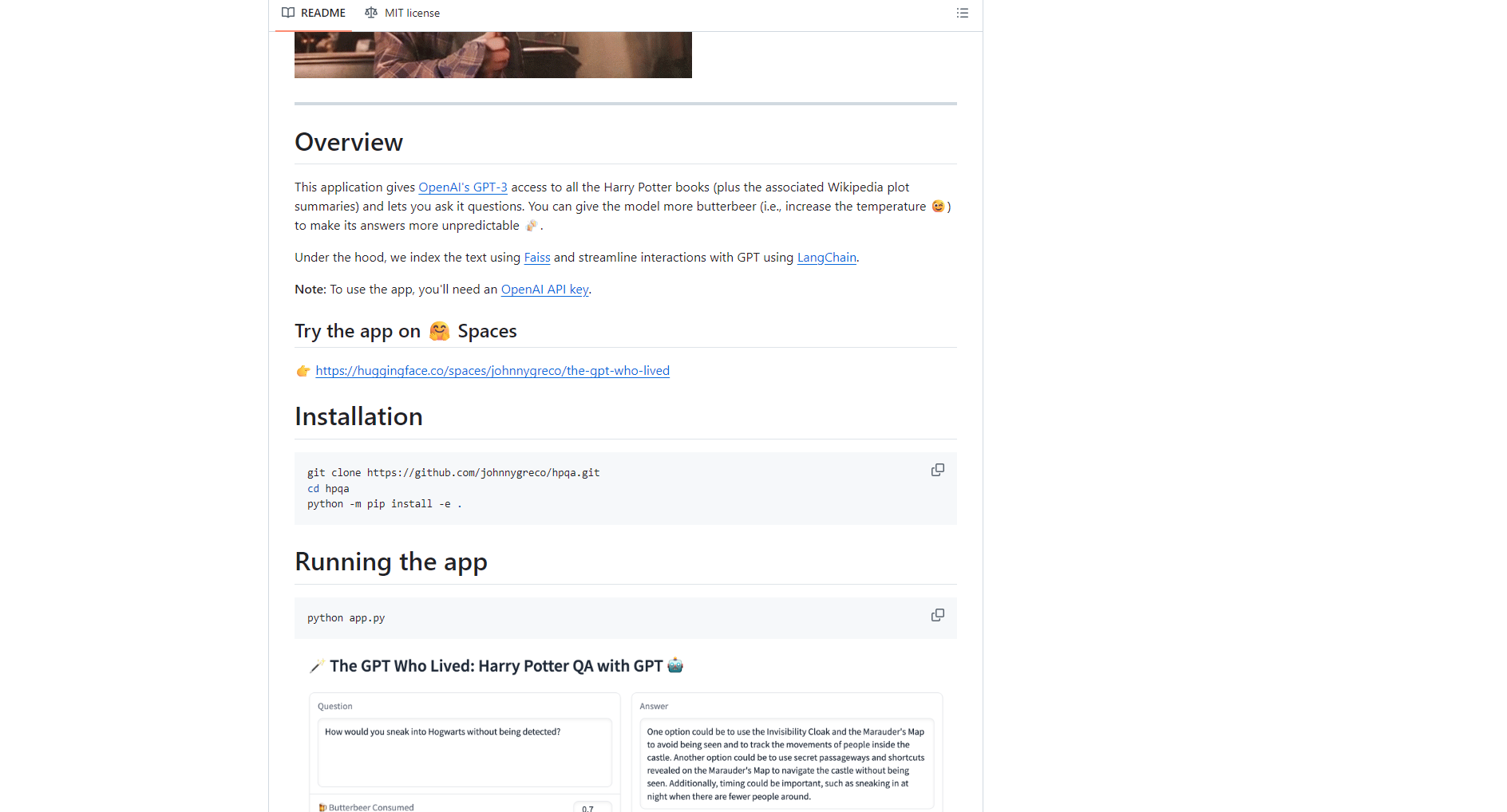 Harry Potter QA with GPT