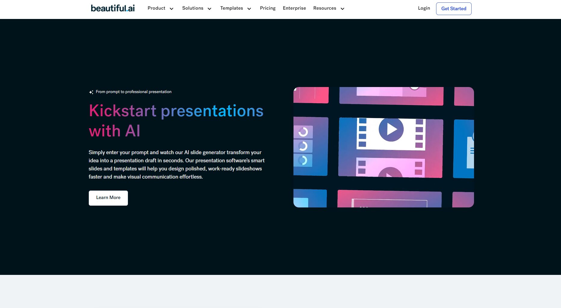 Beautiful.ai：使用ai智能化PPT设计流程的全能工作效率提升助手