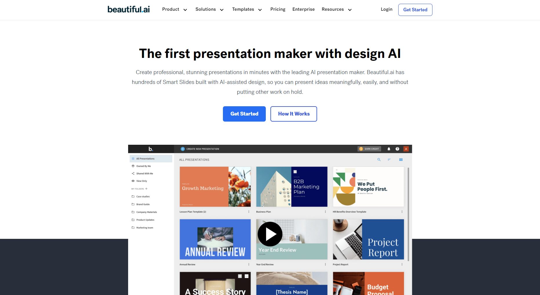 Beautiful.ai：使用ai智能化PPT设计流程的全能工作效率提升助手