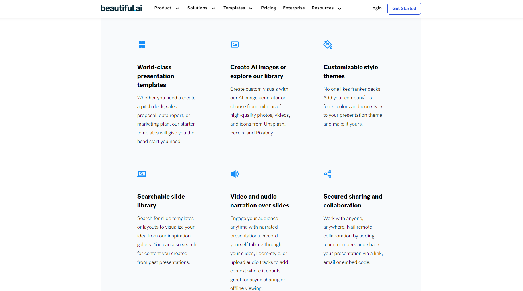 Beautiful.ai：使用ai智能化PPT设计流程的全能工作效率提升助手