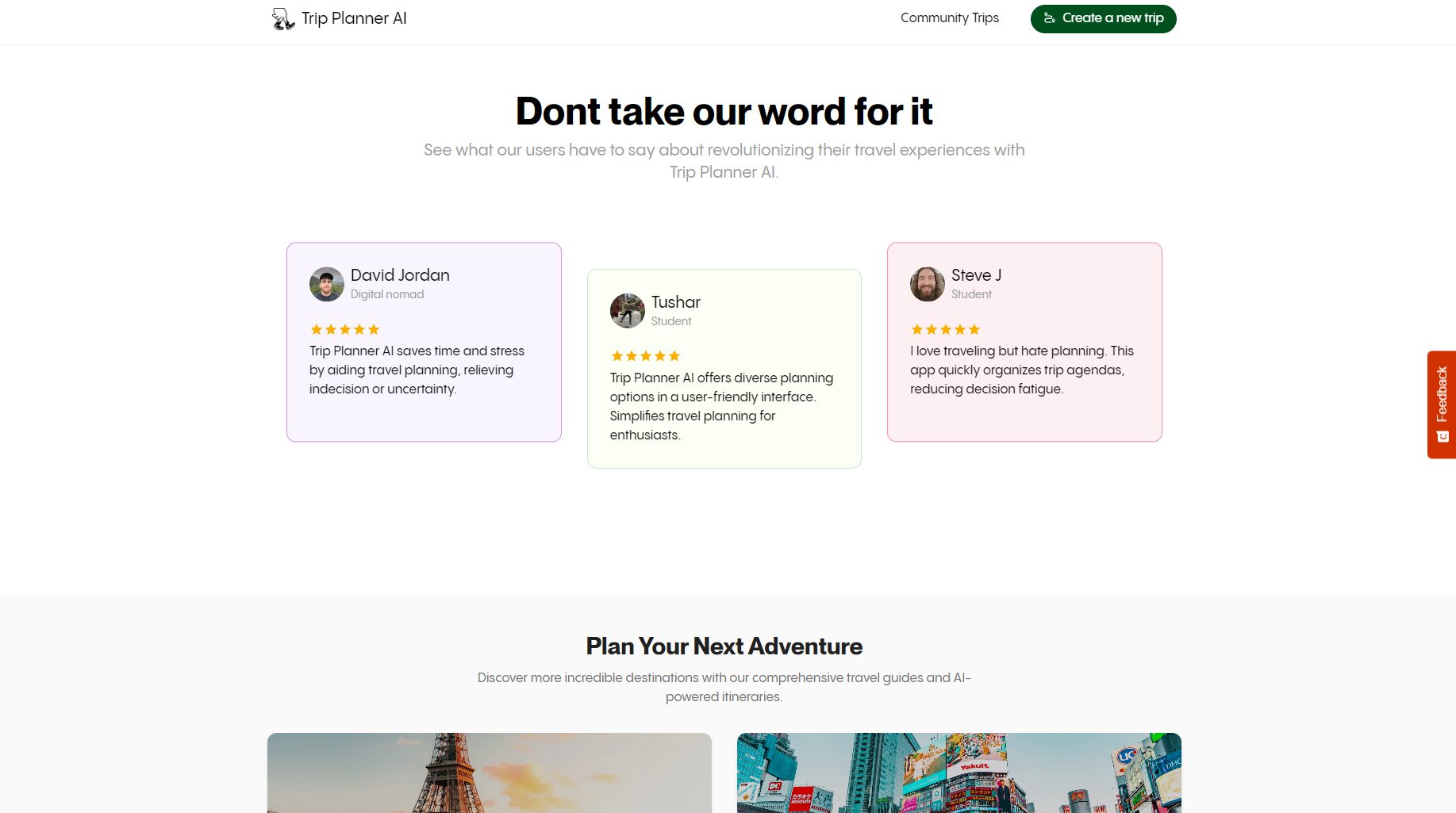 AI Trip Planner