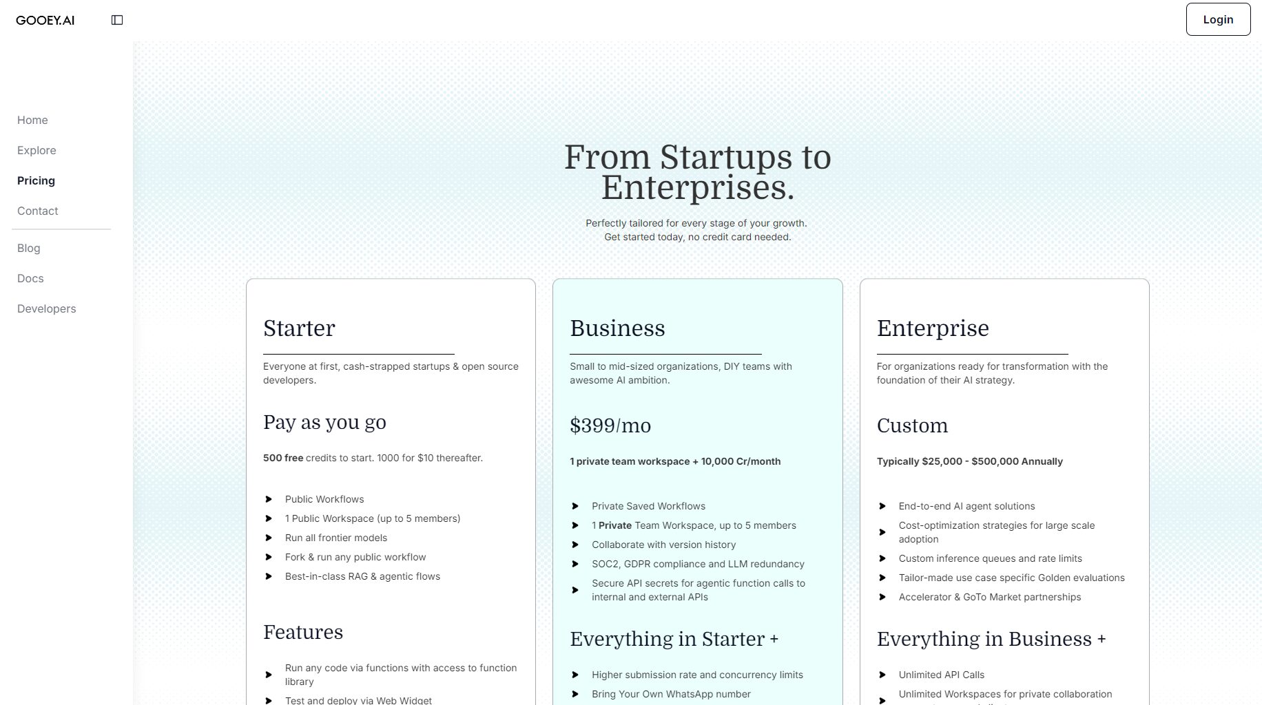 官方价格方案页