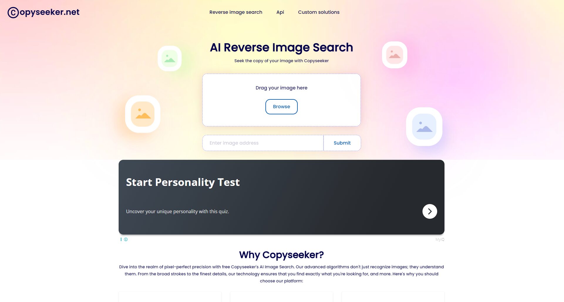 Copyseeker 网站界面