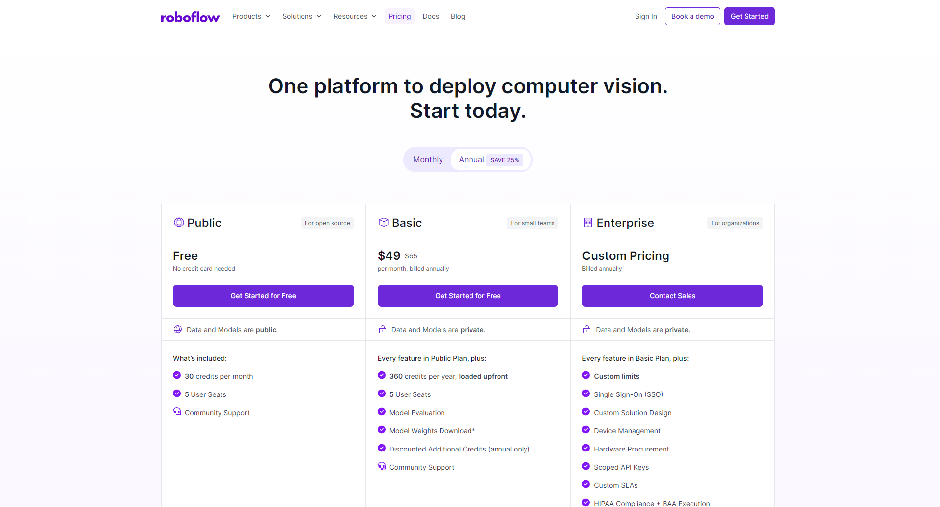 官方价格方案页