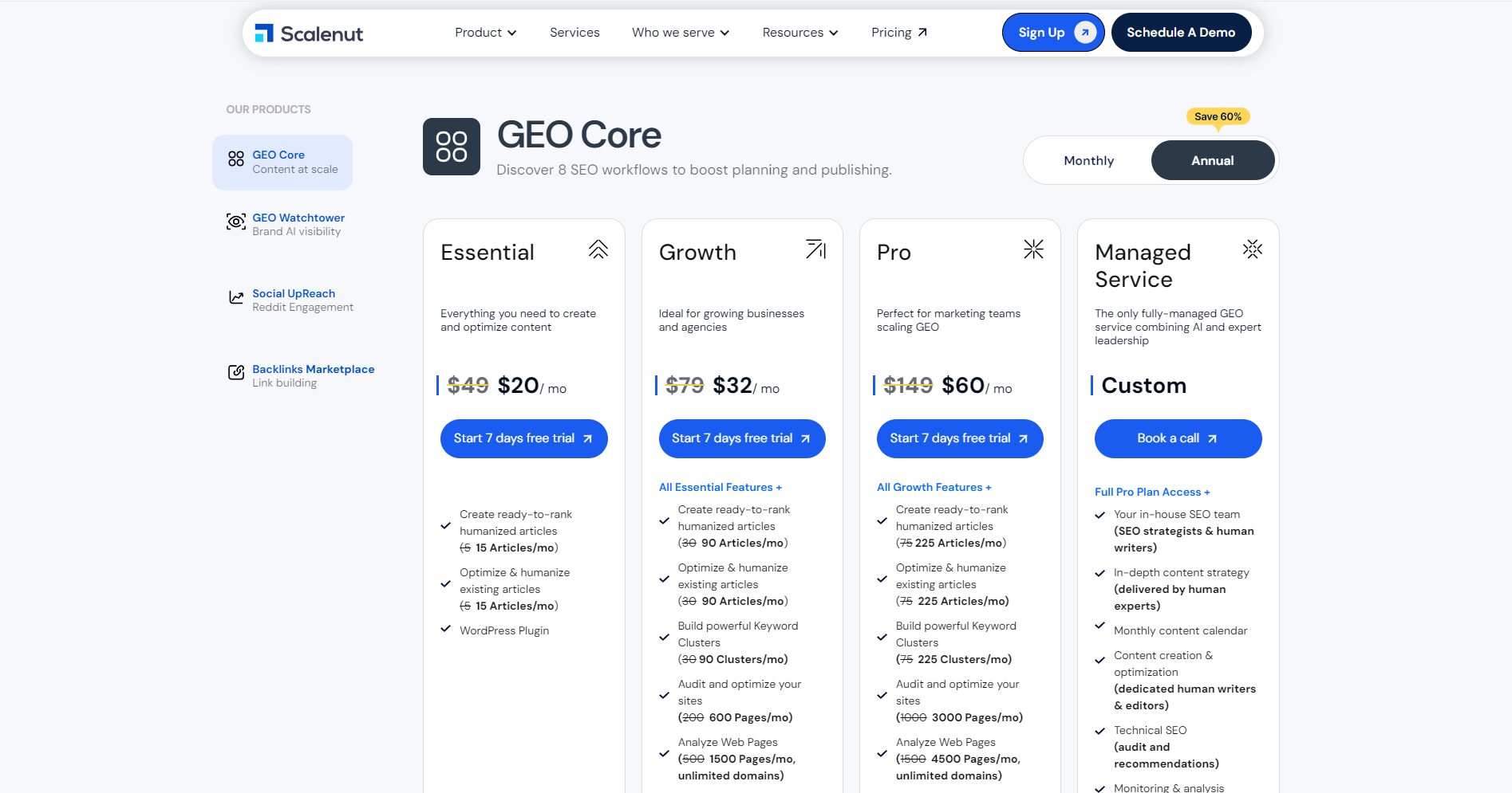 官方付费方案页