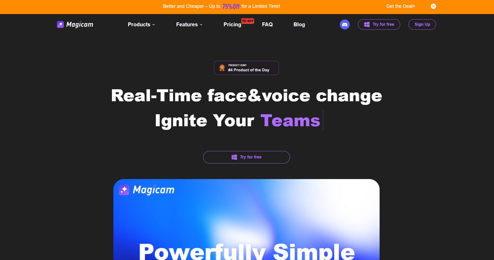 Magicam直播换脸界面