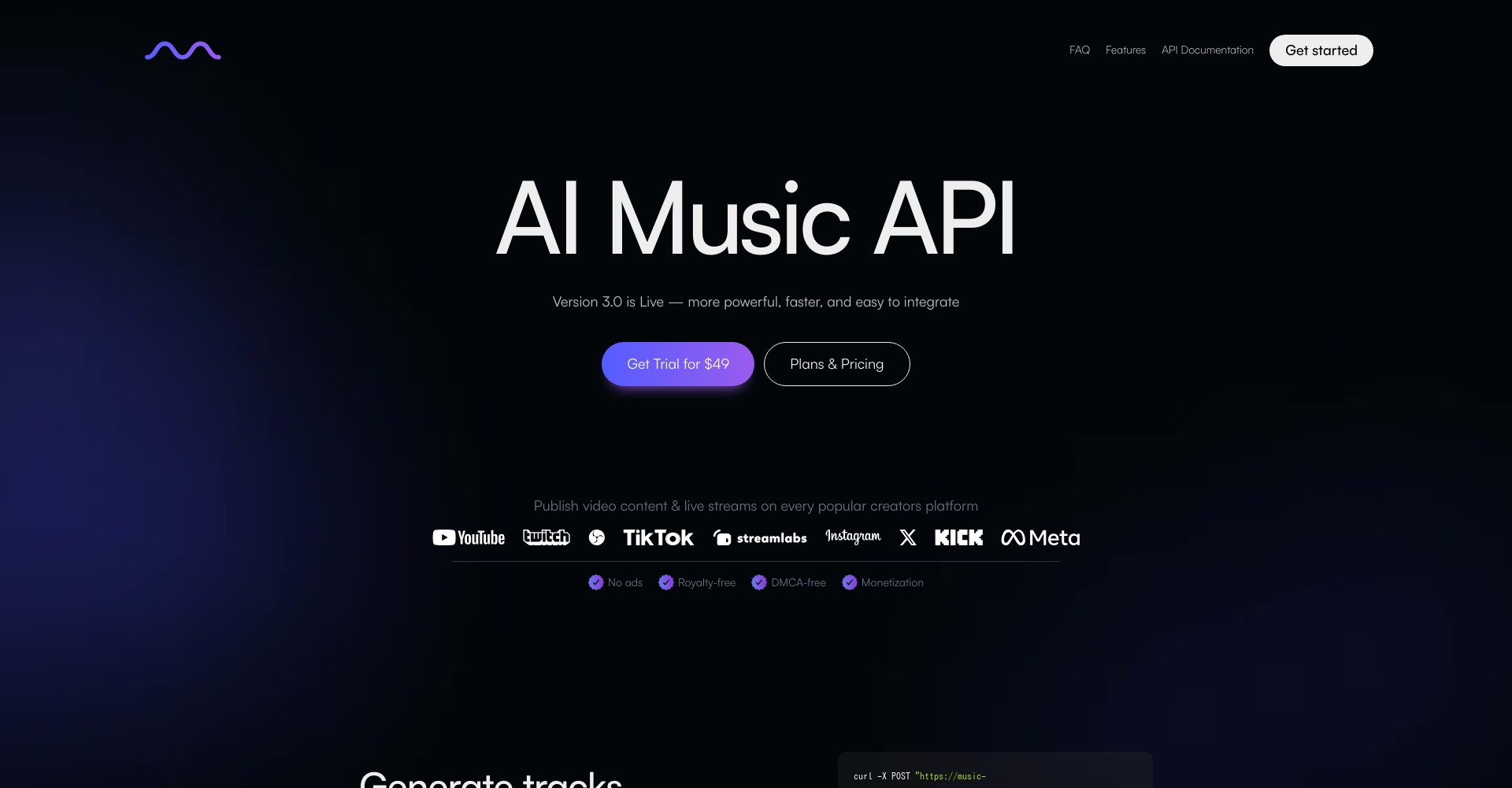 API集成示意界面