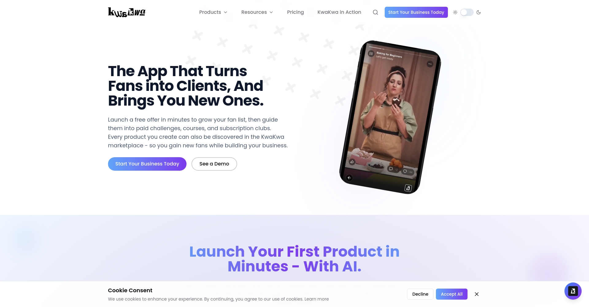 KwaKwa平台首页截图