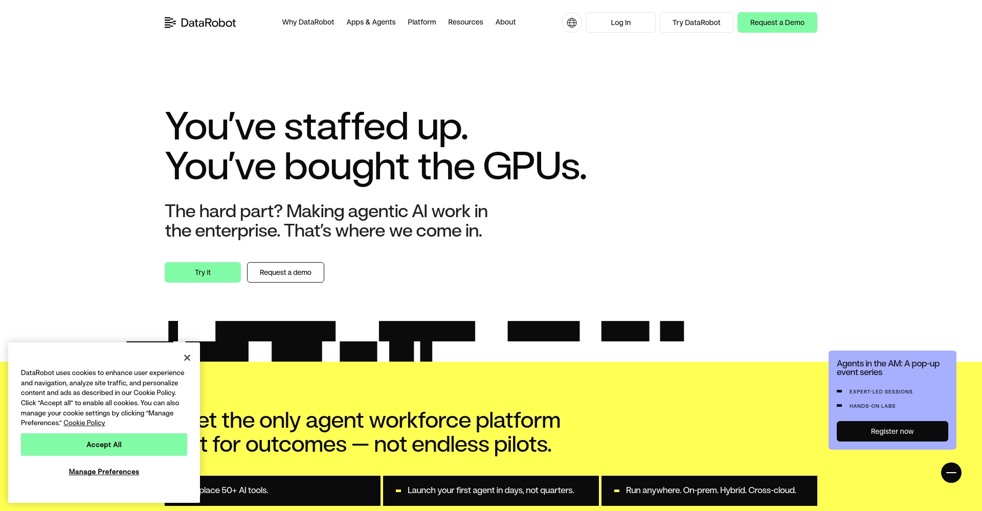 DataRobot官网截图