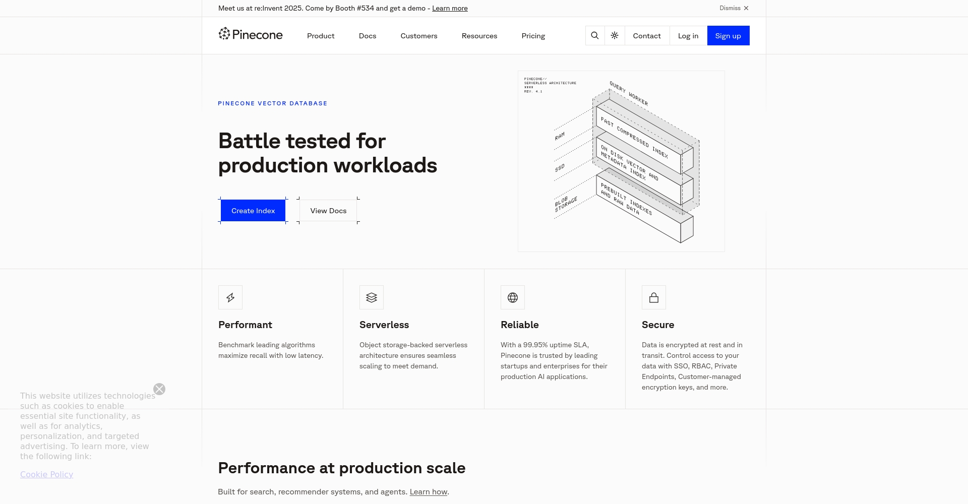 Pinecone产品界面