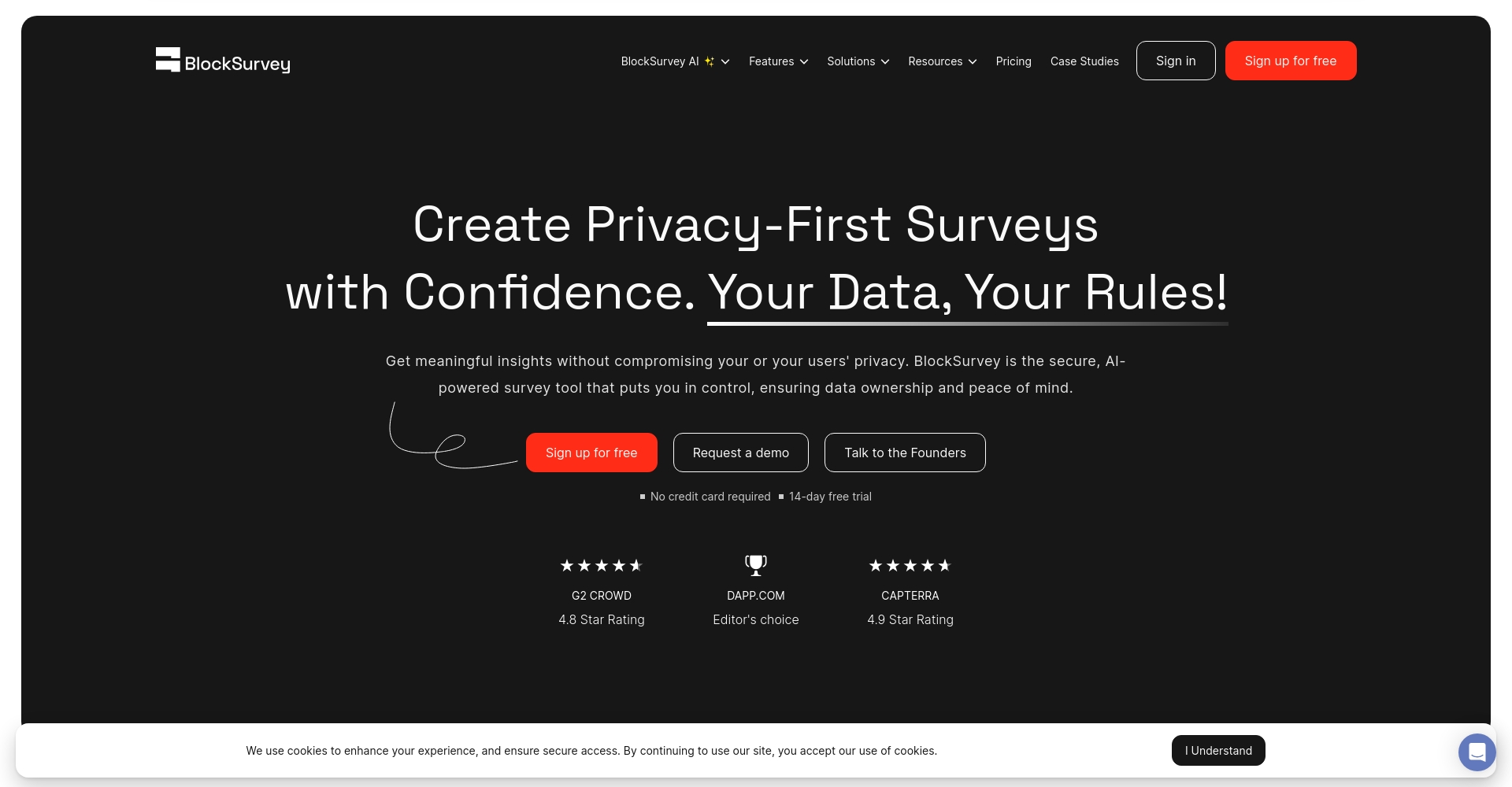 BlockSurvey官网截图