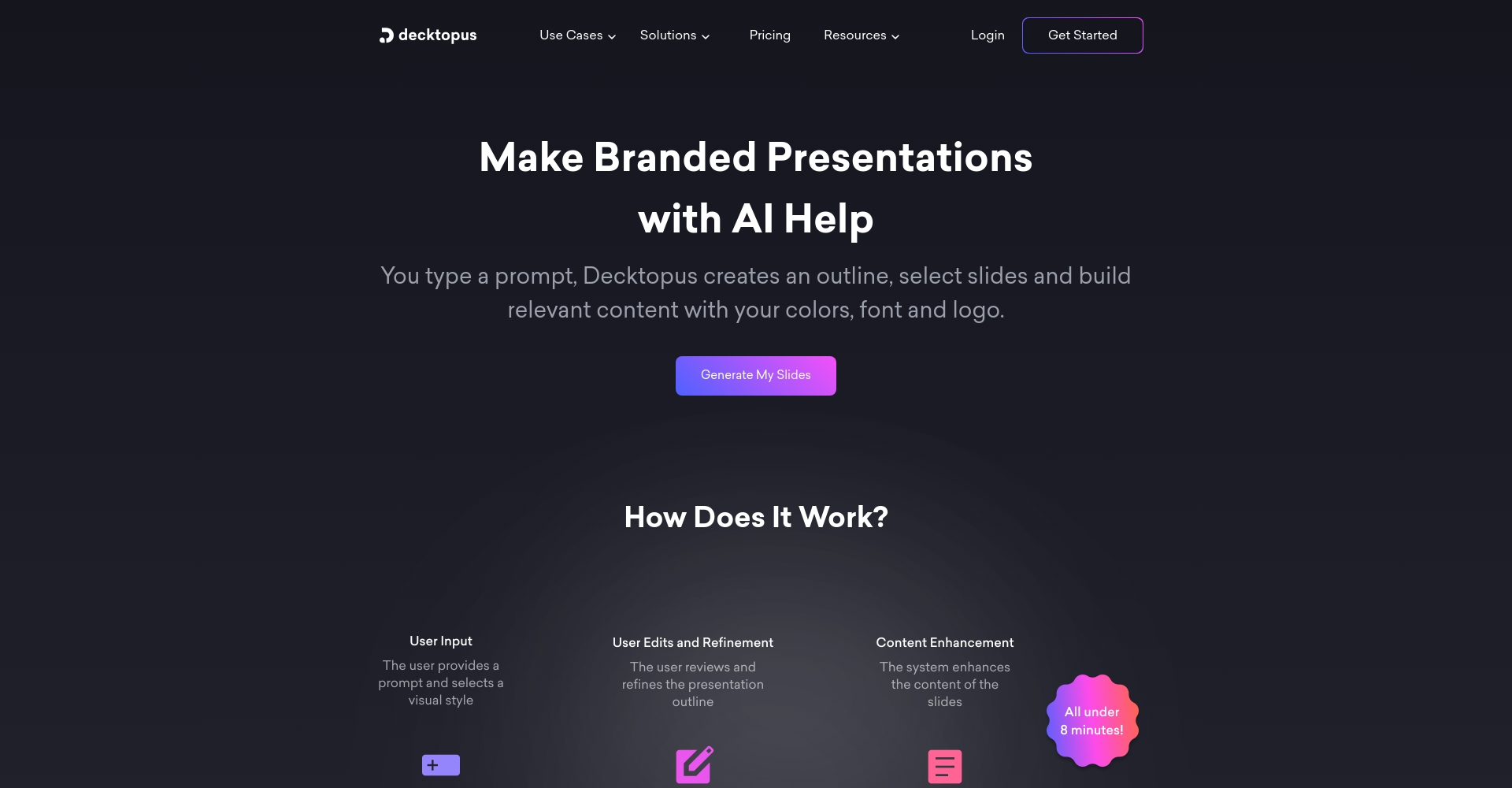 decktopus ai详细评测：如何用AI演示文稿工具助力职场汇报与销售提案？