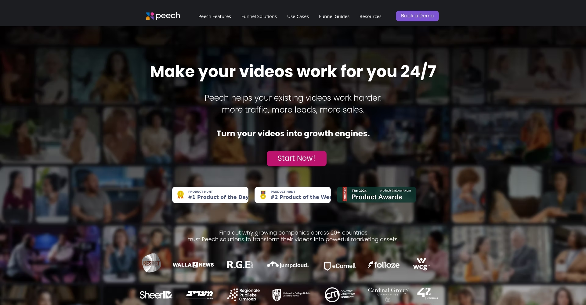 Peech AI首页截图