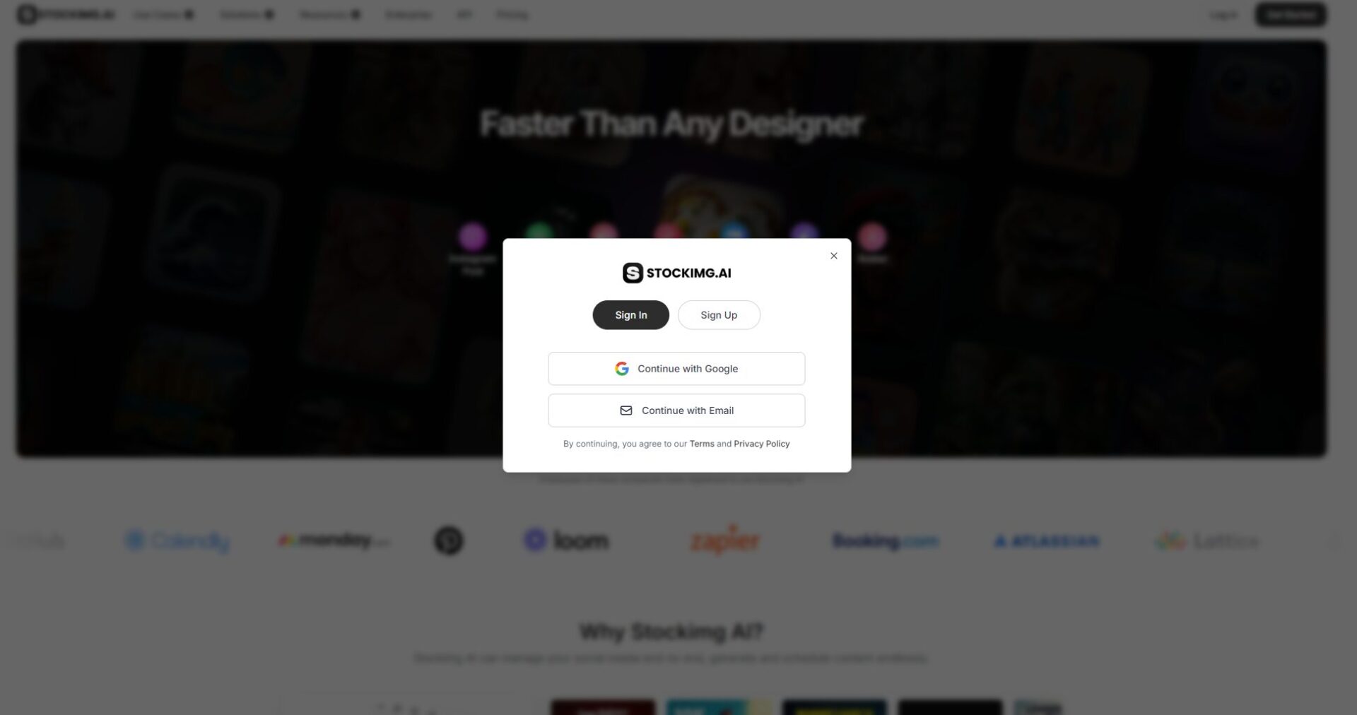 stockimg ai注册登录页