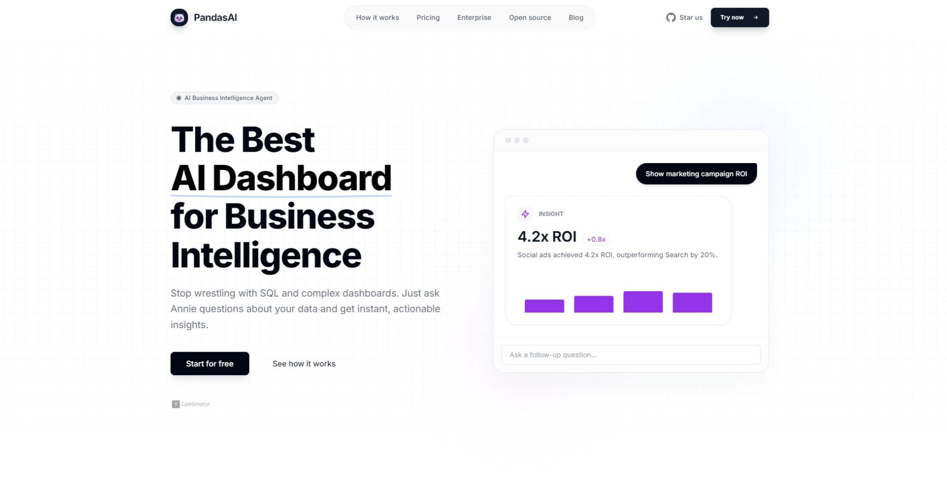 PandasAI官方网站截图