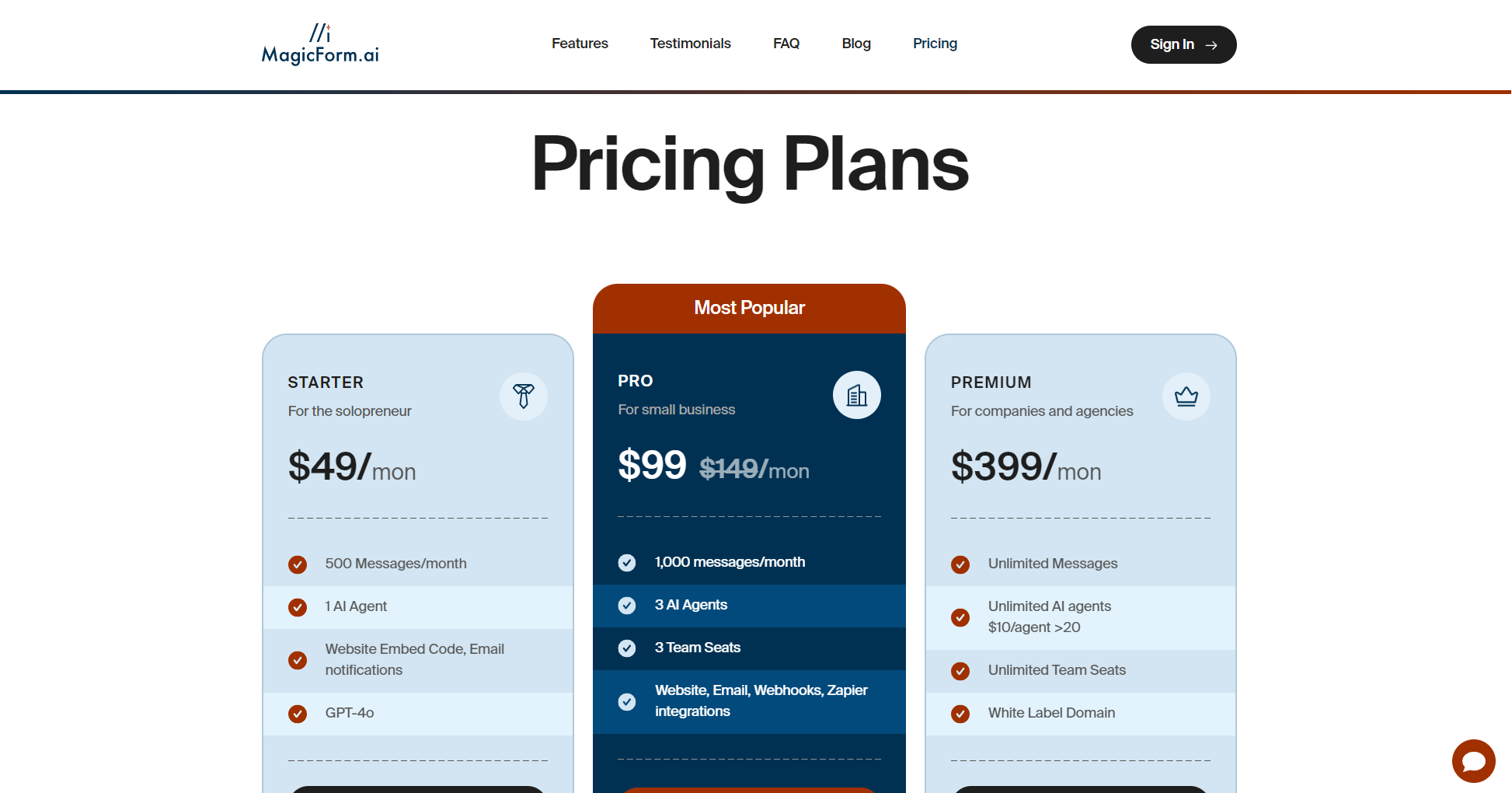 MagicForm AI官方价格方案
