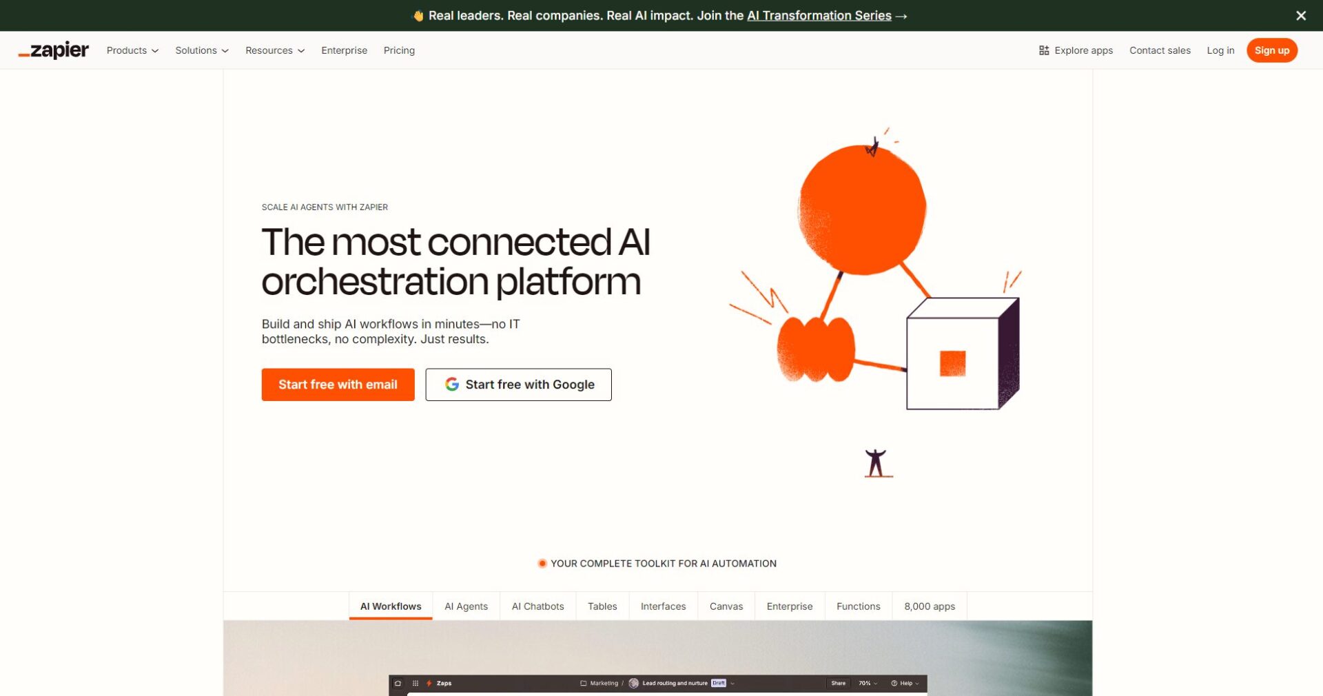 zappier官网首页截图