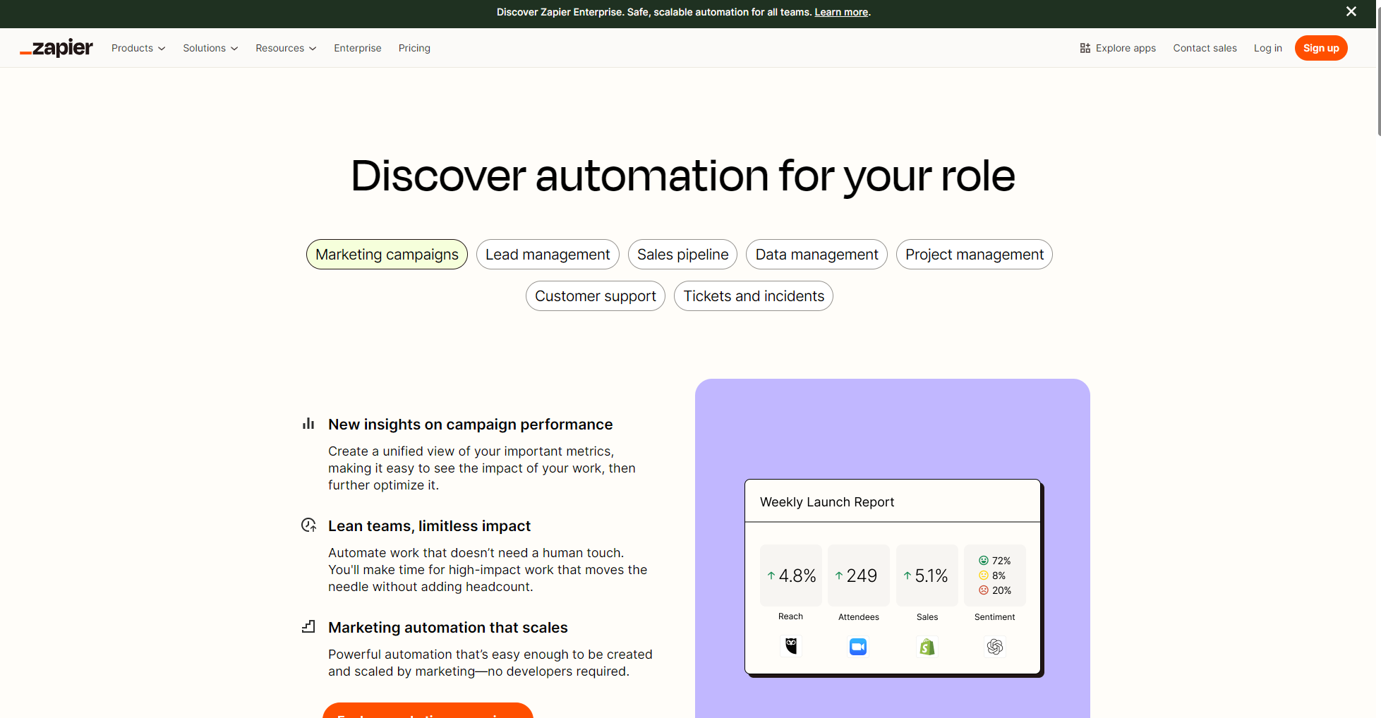 zappier官网应用场景介绍