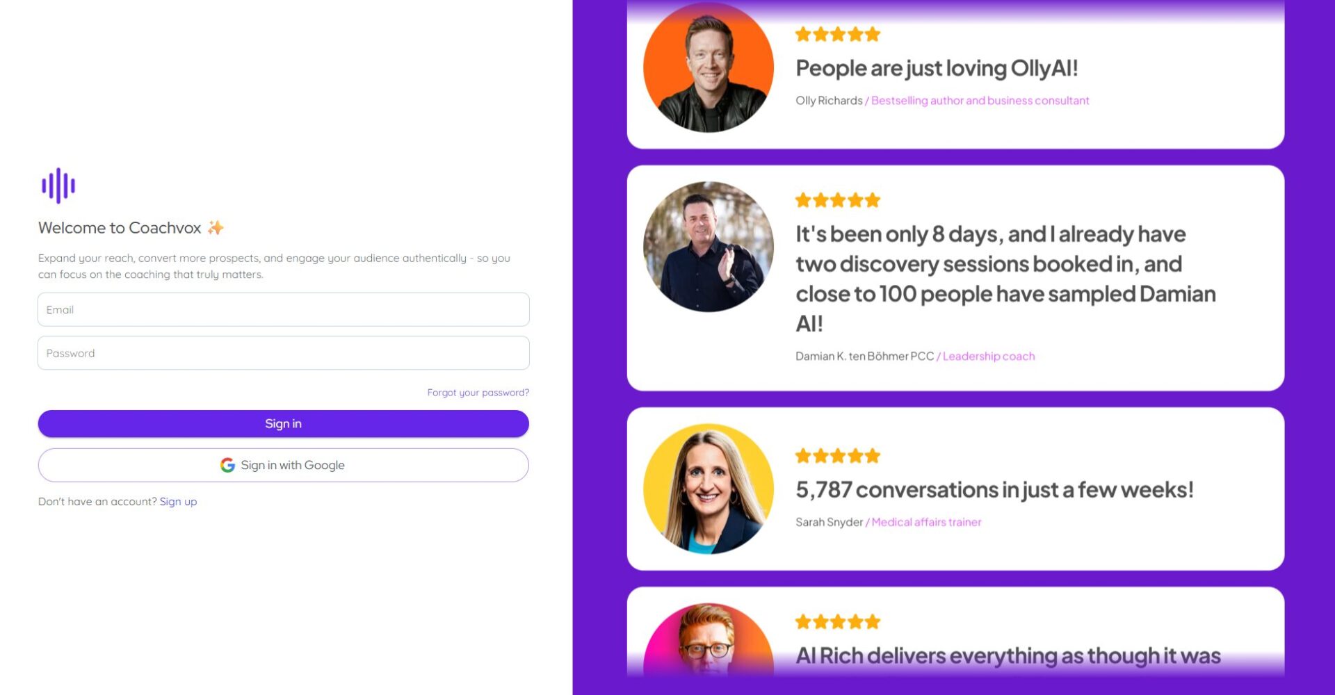 Coachvox AI注册入口