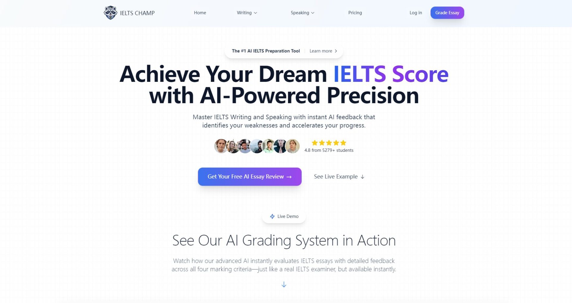 IELTS CHAMP官网界面