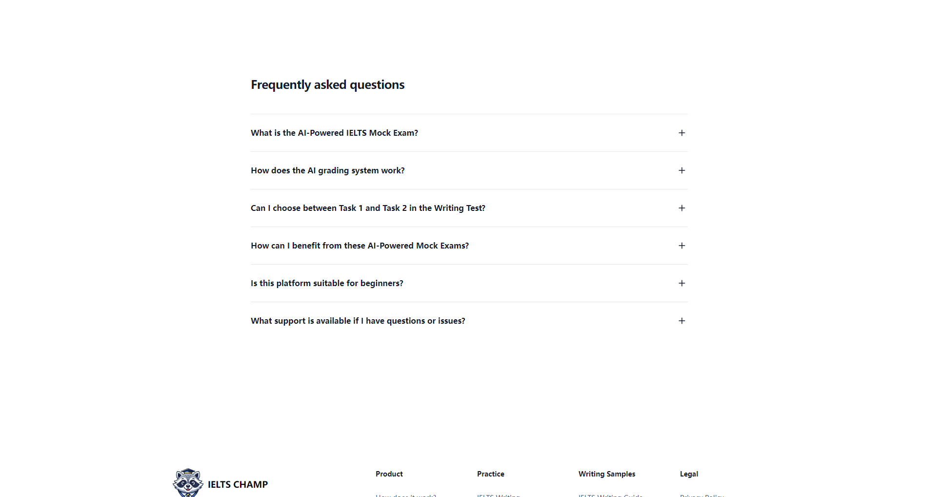 IELTS CHAMP常见问题