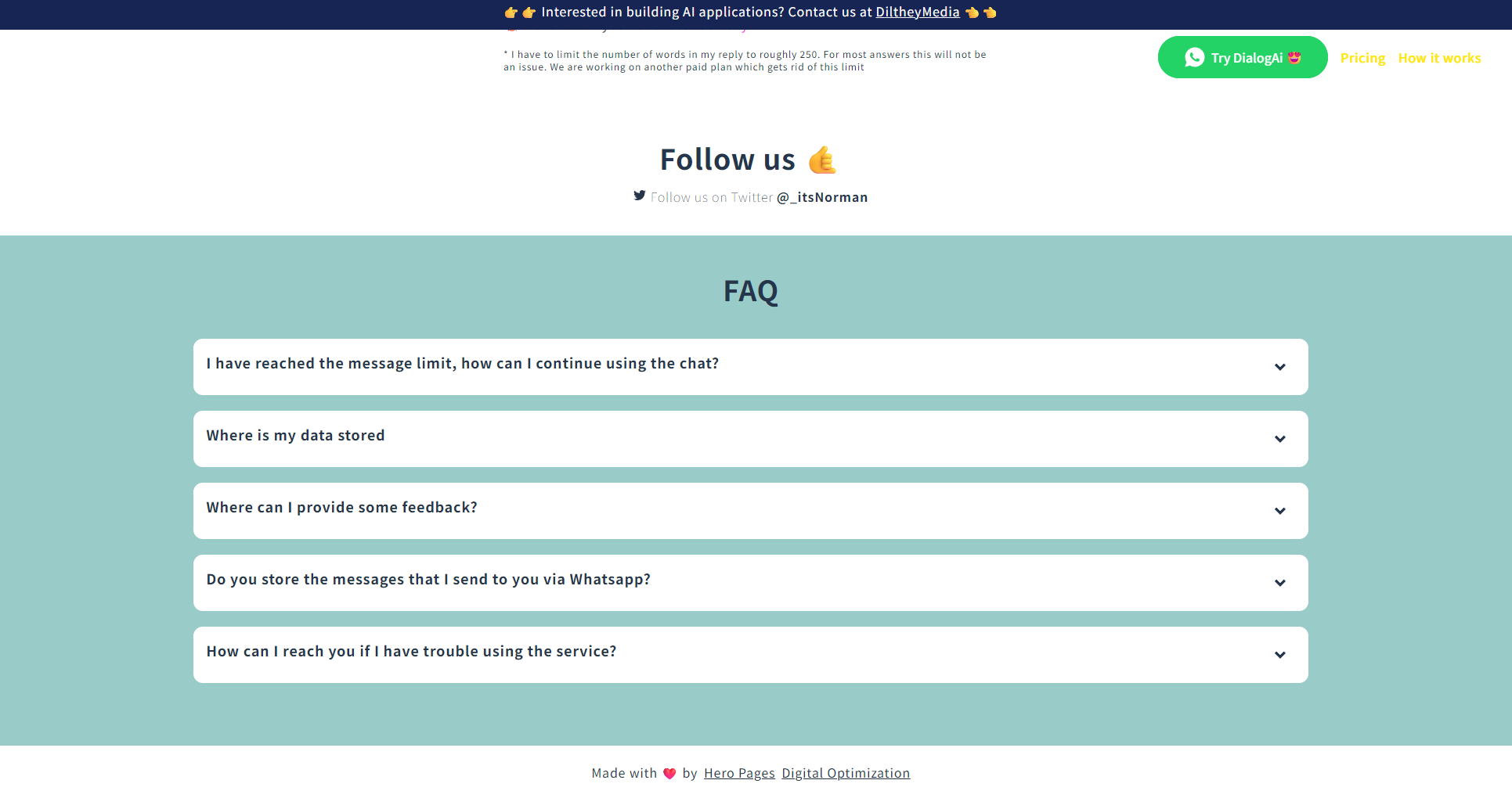 DialogAi常见问题页