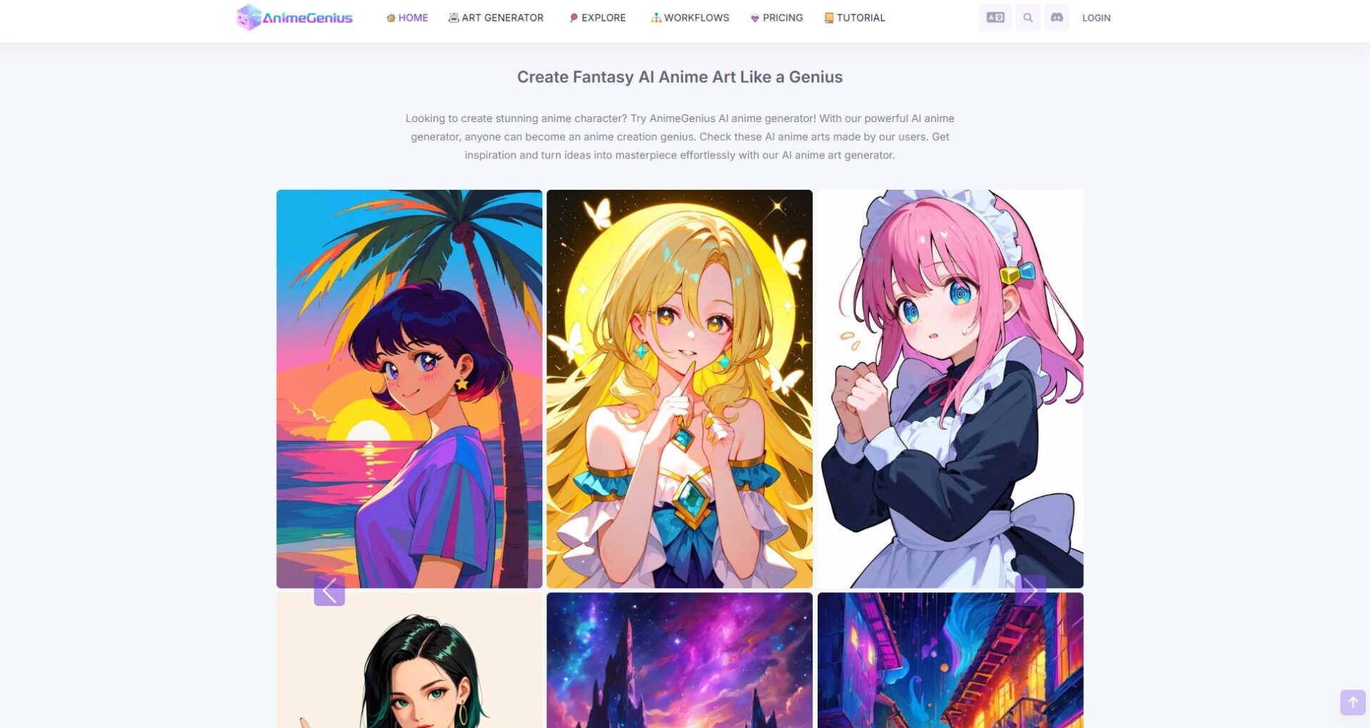 AnimeGenius官网首页