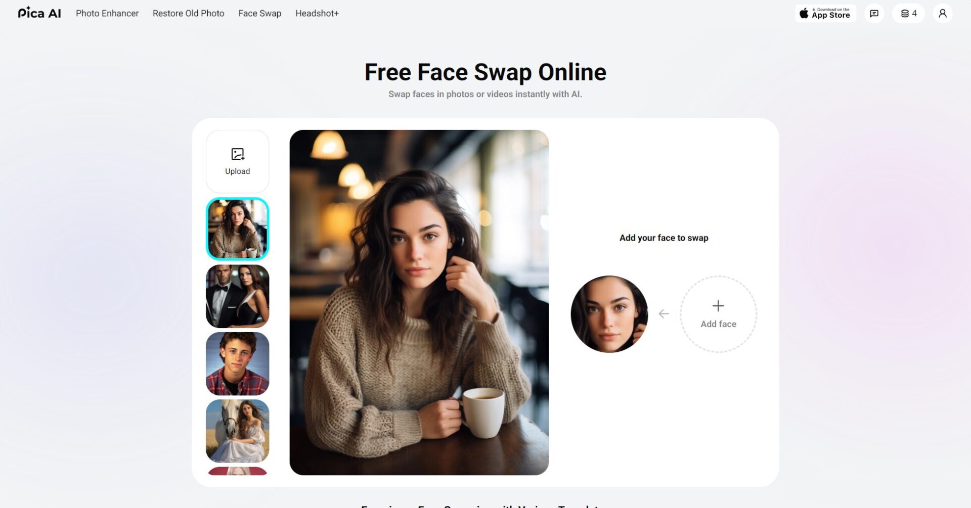 Pica AI視頻換臉範本