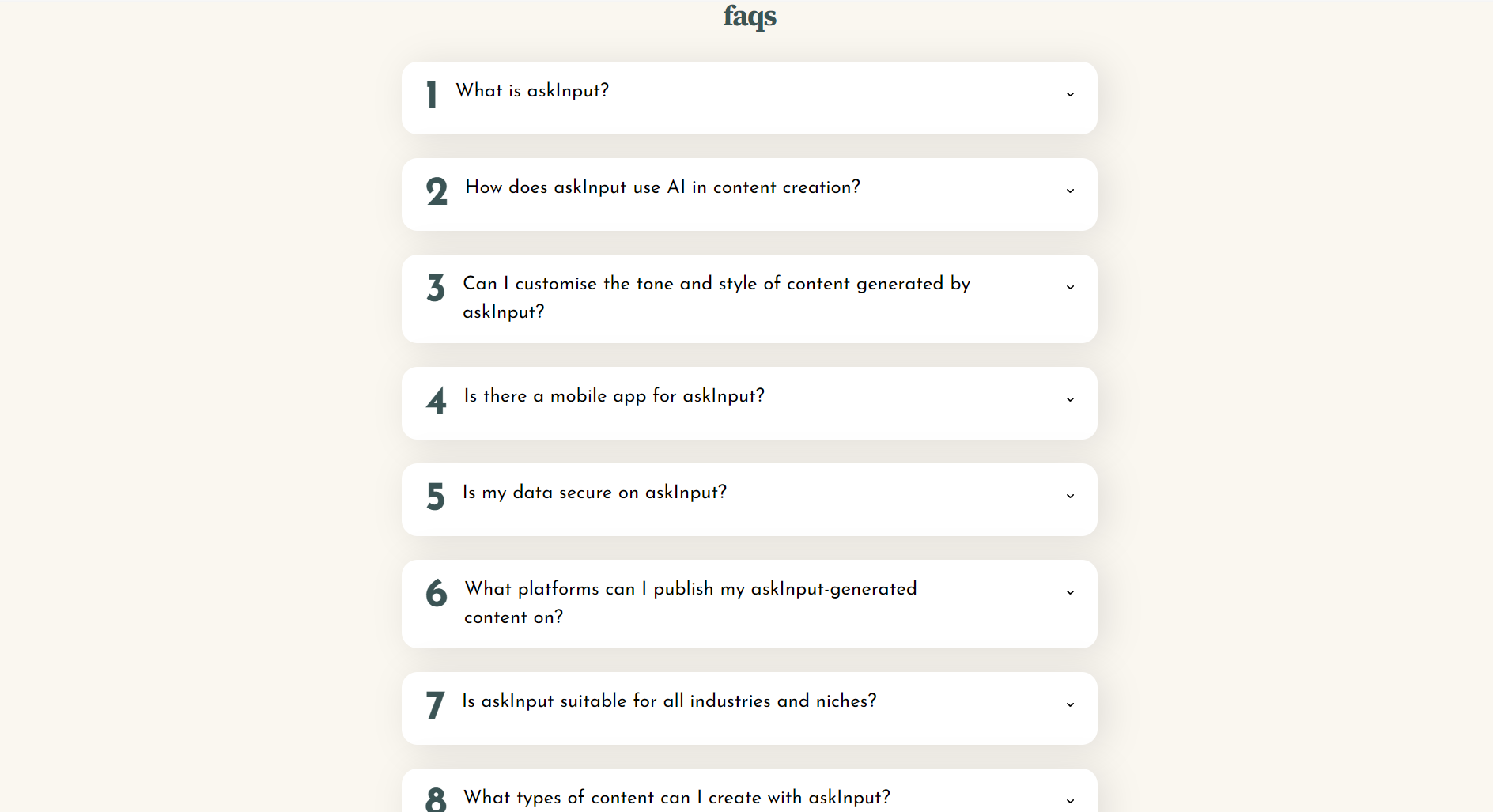 askInput常见问题页