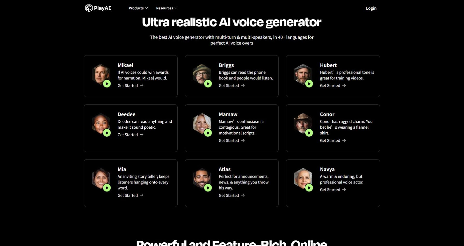 play ht官网功能介绍