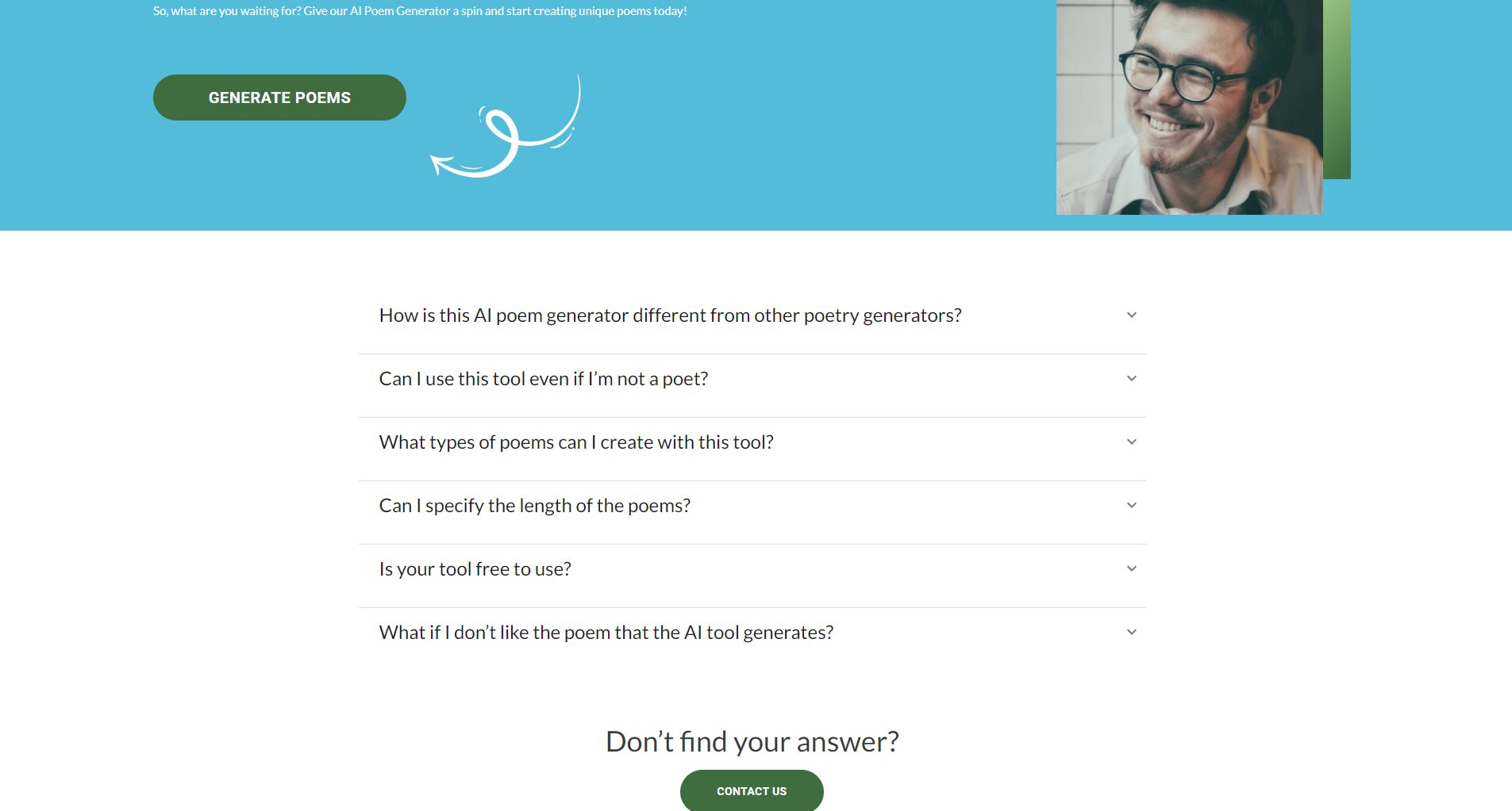 Frequently Asked Questions Page