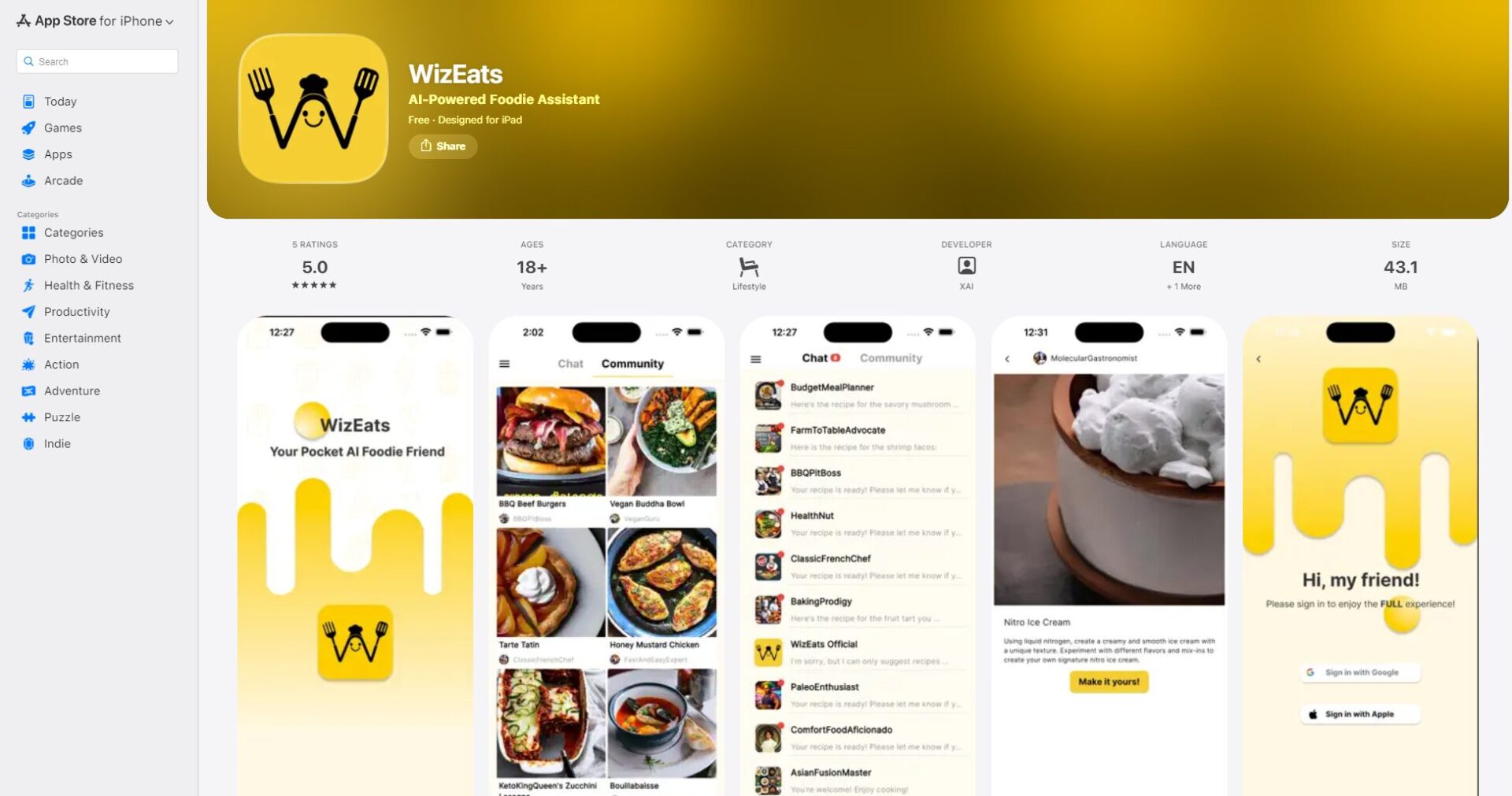 WizEats AppStore下载