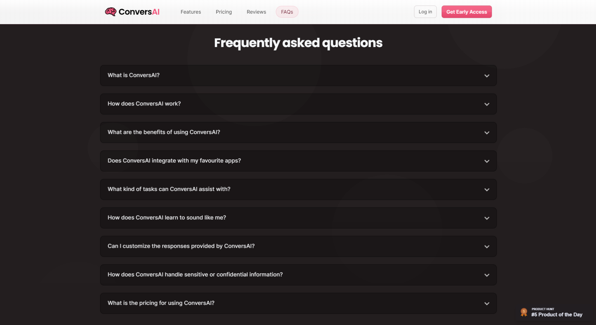 ConversAI常见问题页