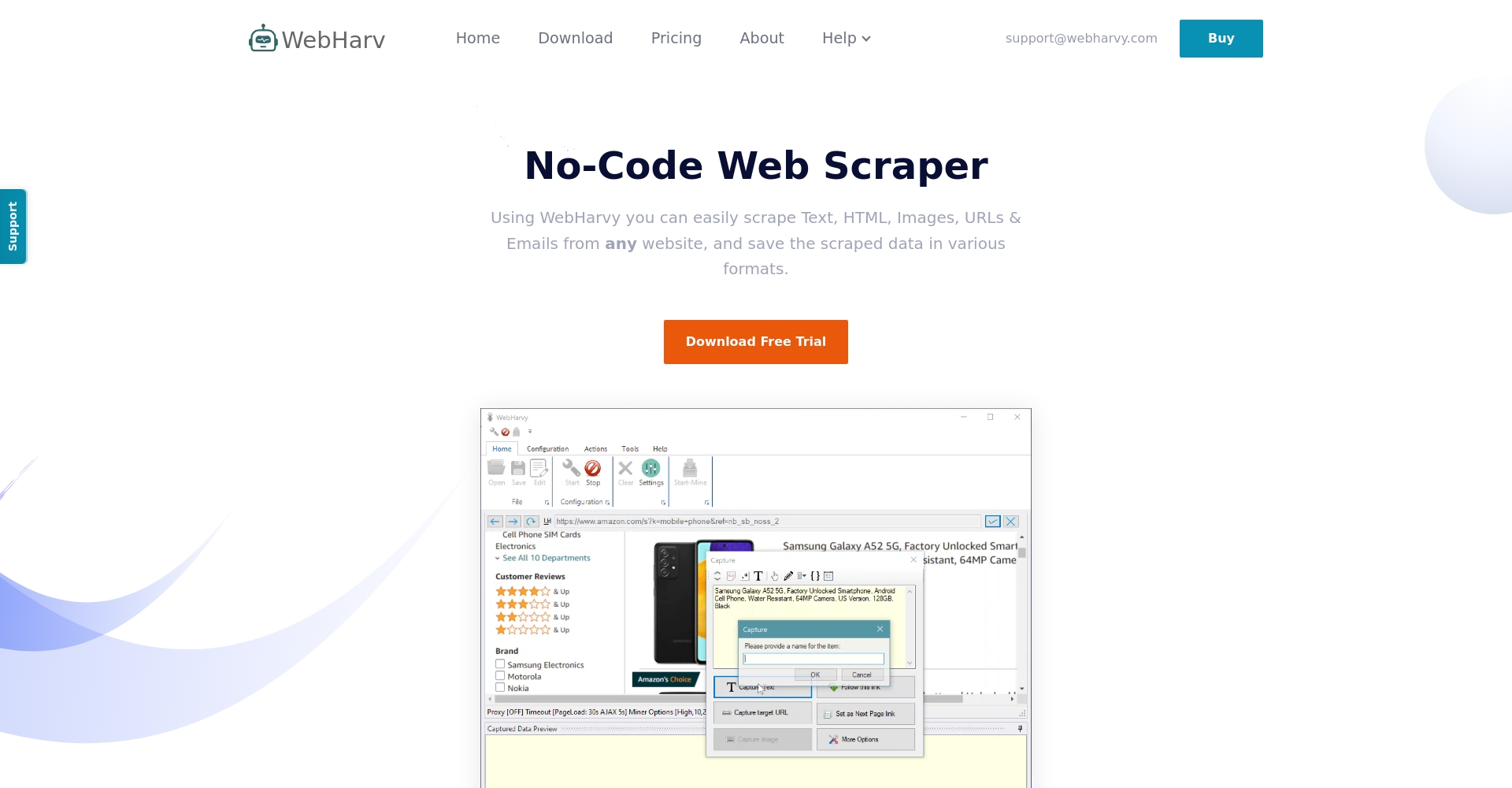 WebHarvy可视化界面