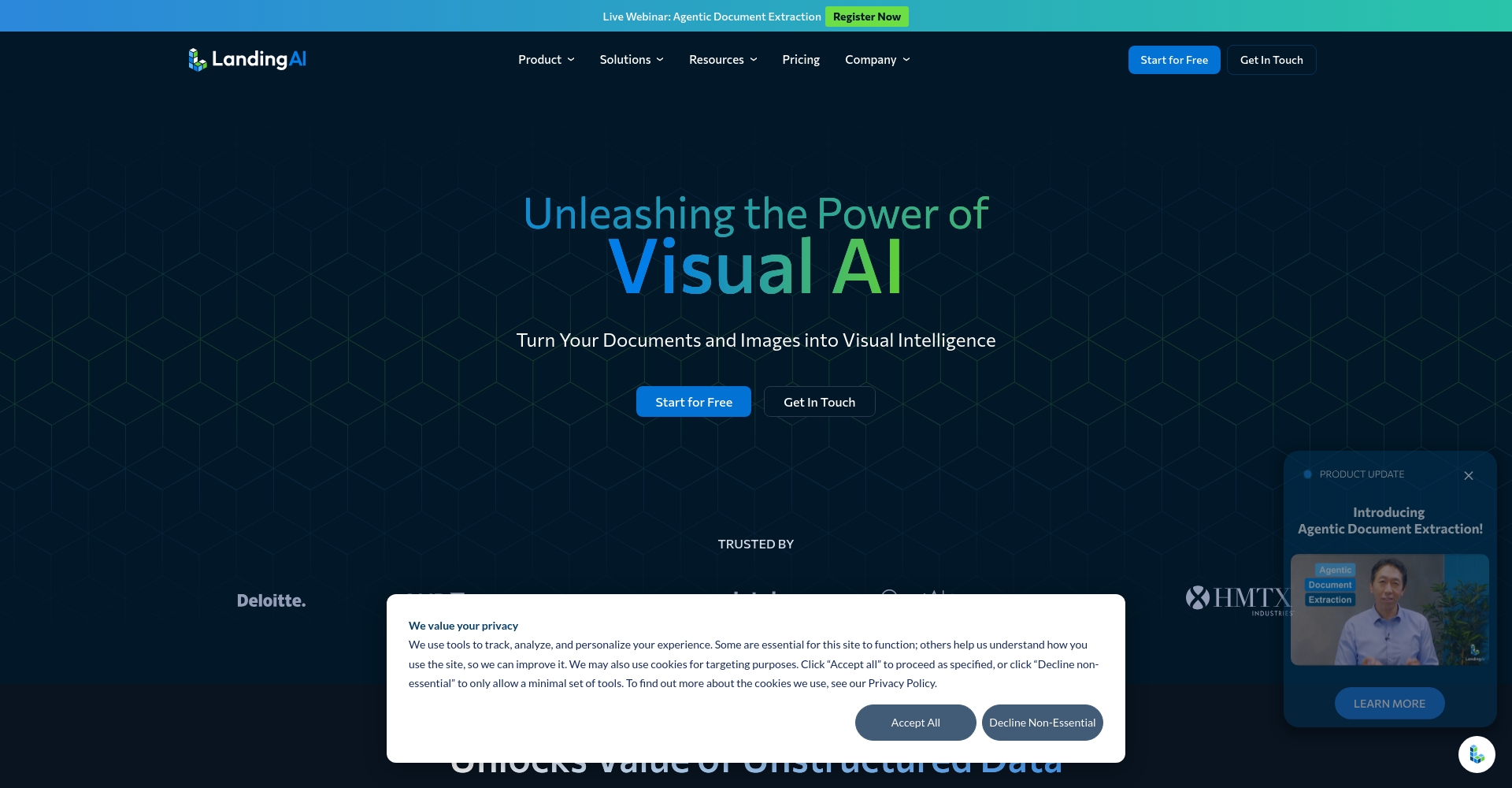 Landing AI官网截图