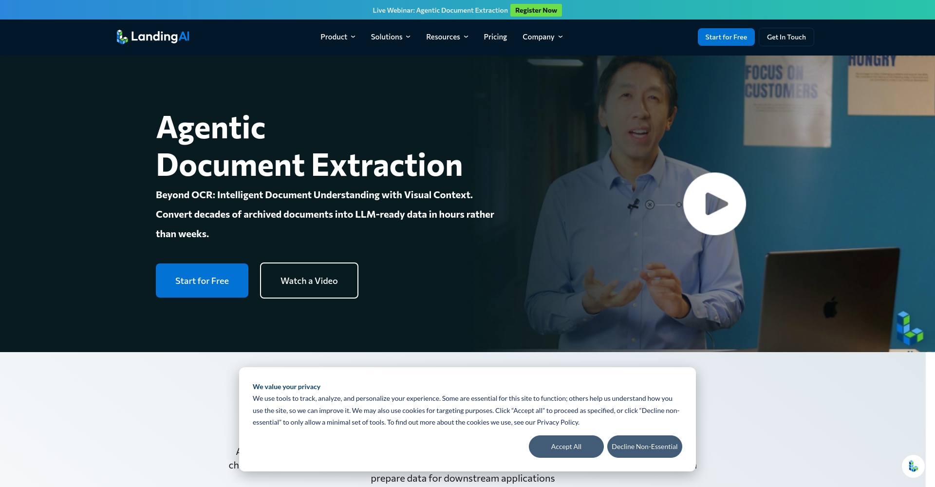 Agentic Document Extraction功能截图