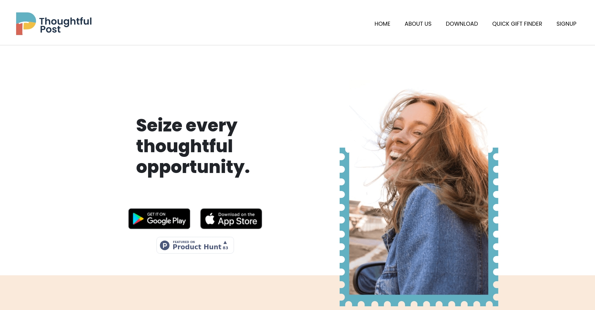 ThoughtfulPost首页截图