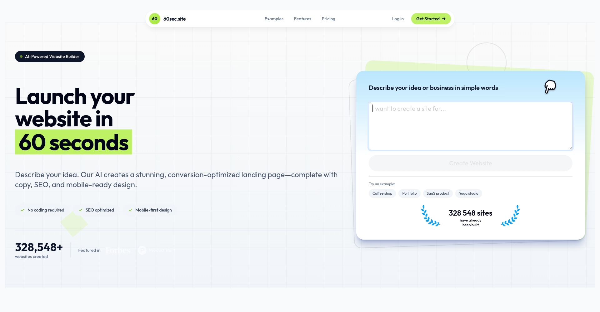 60sec.site官网首页截图