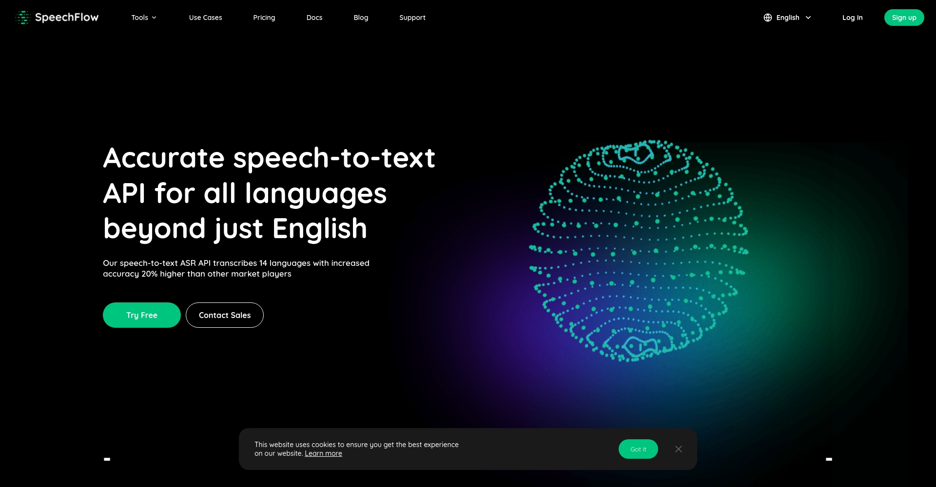 SpeechFlow主页截图