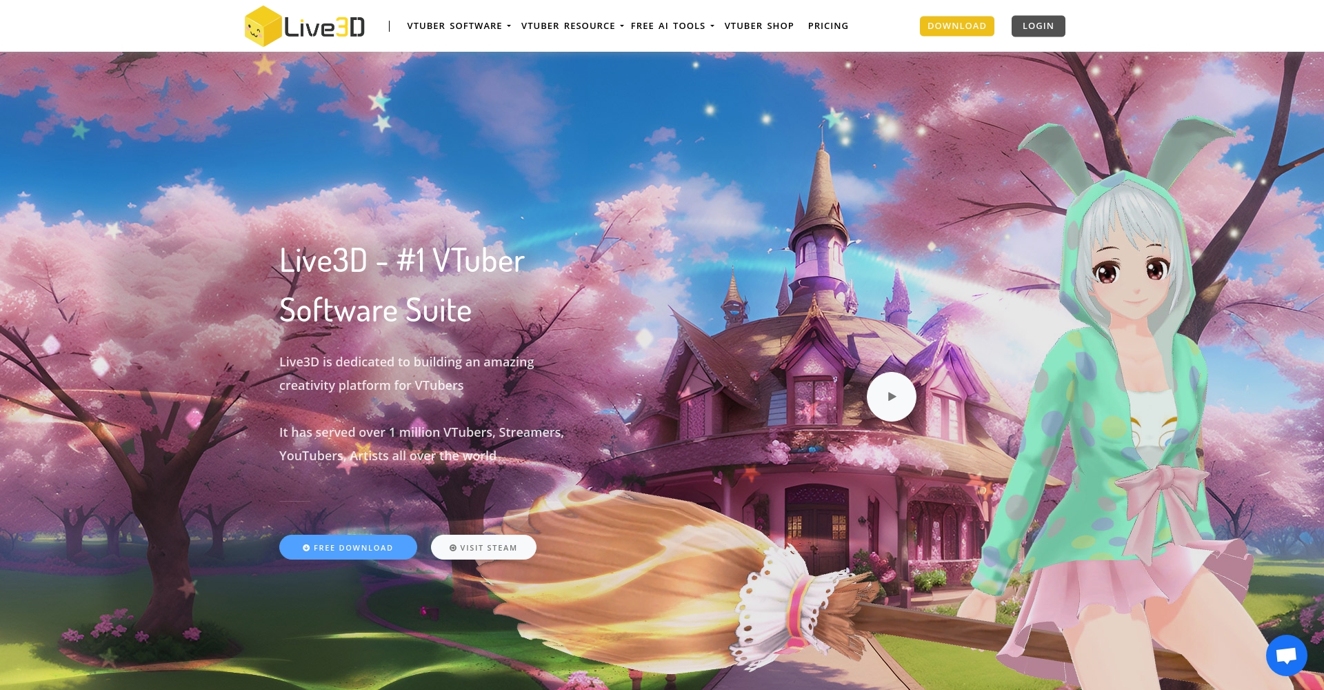 Live3D官网首页截图