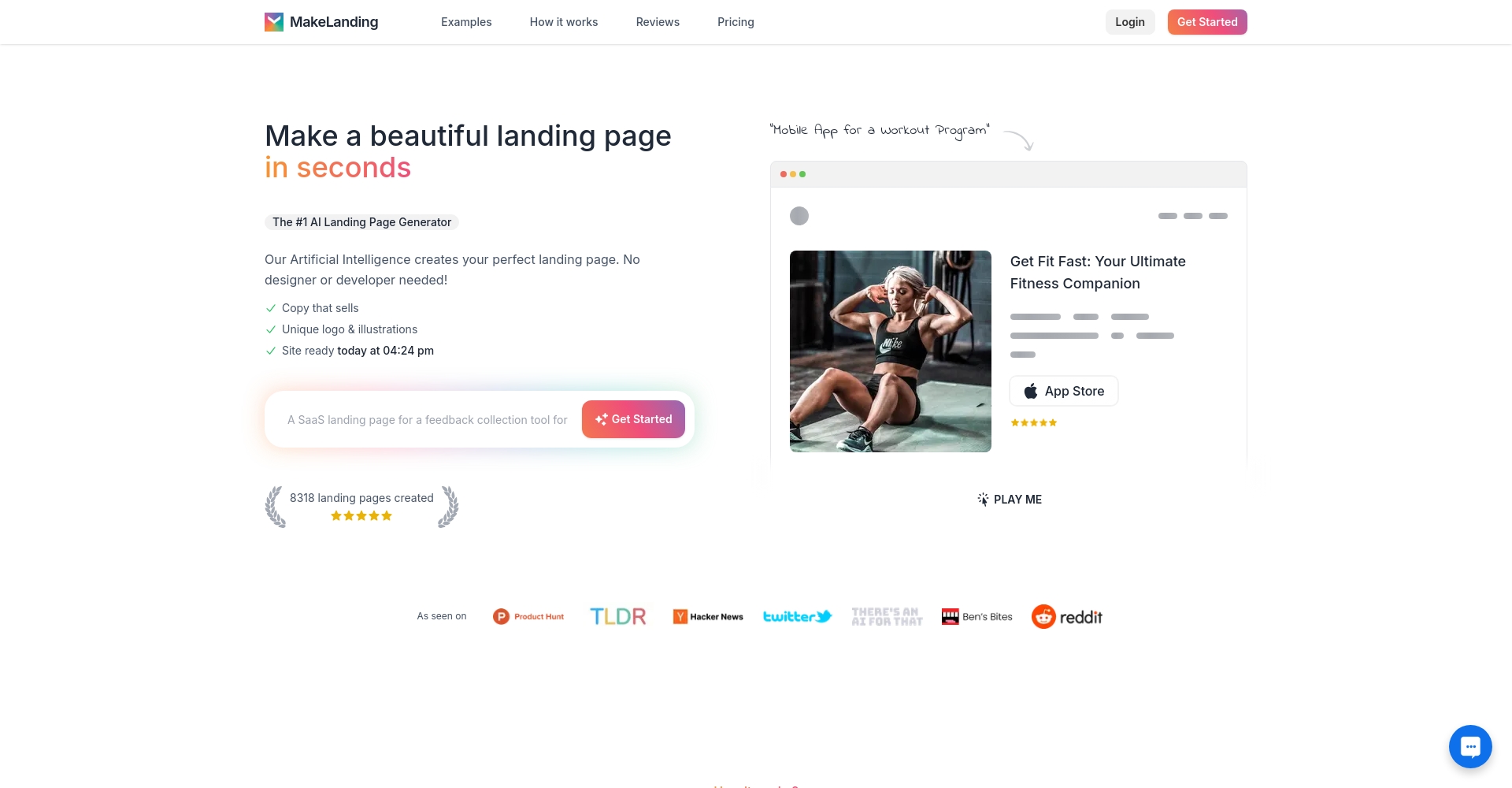 MakeLanding官方网站截图