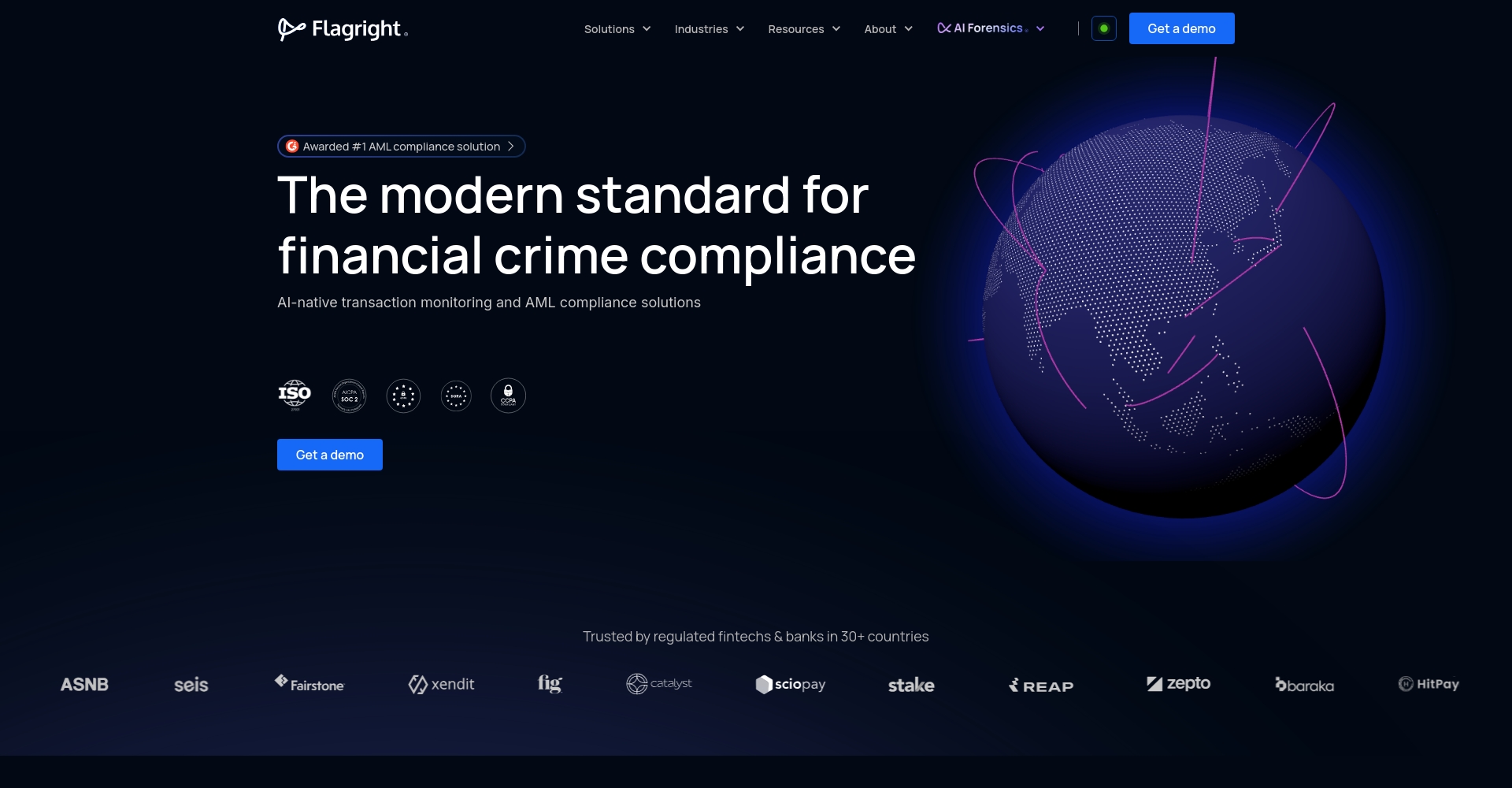 Flagright官网界面