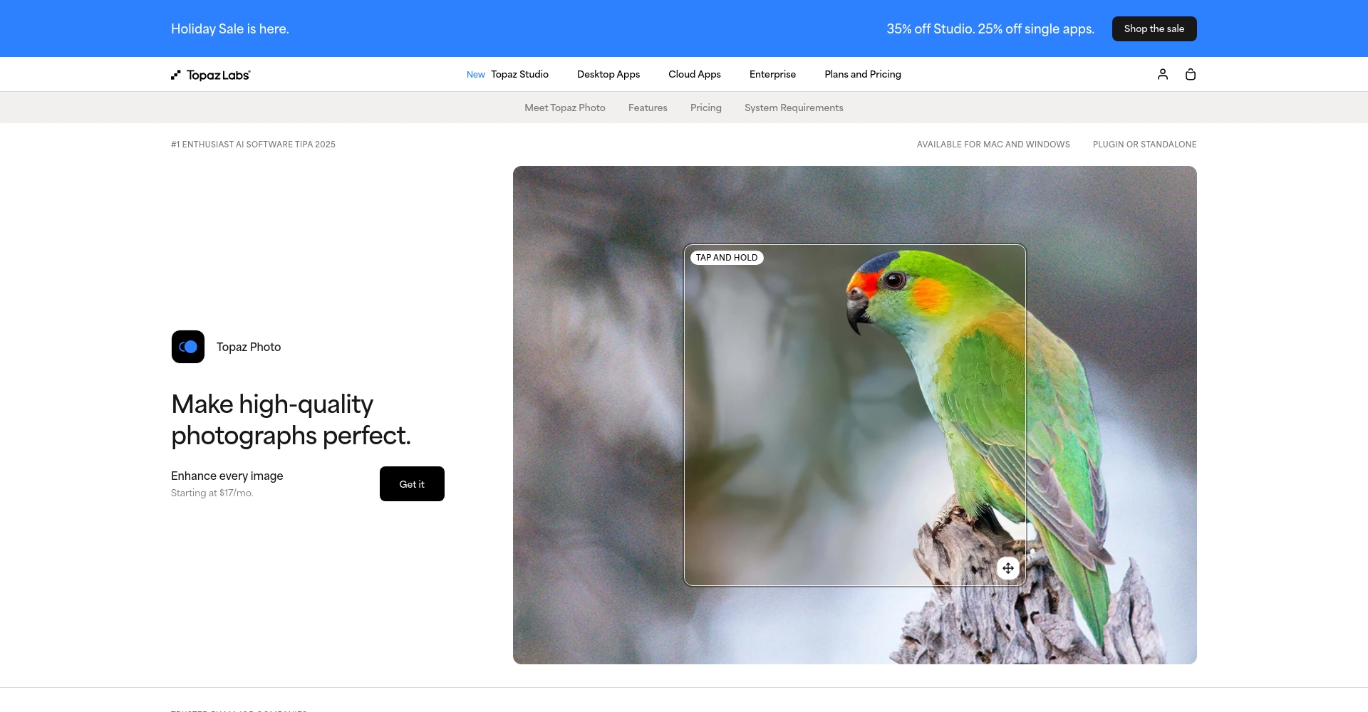 Topaz Labs Photo AI界面