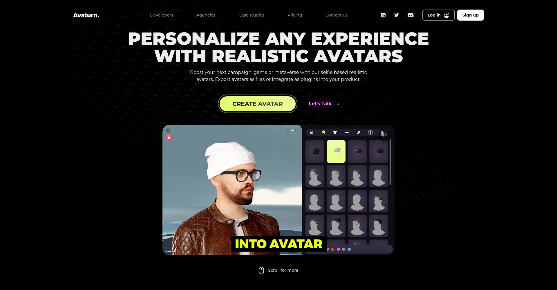 Avaturn官方首页截图