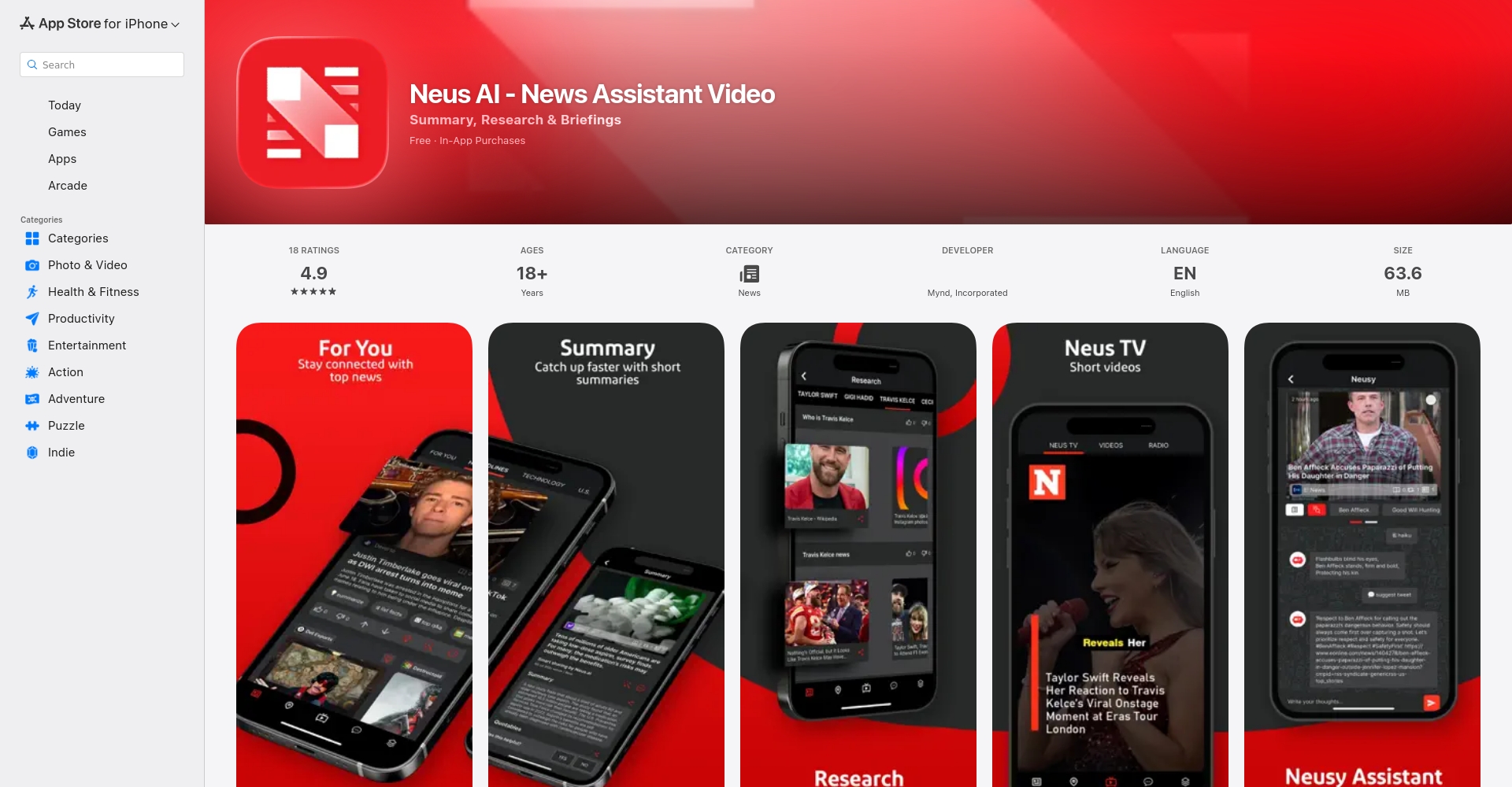 App Store下载界面