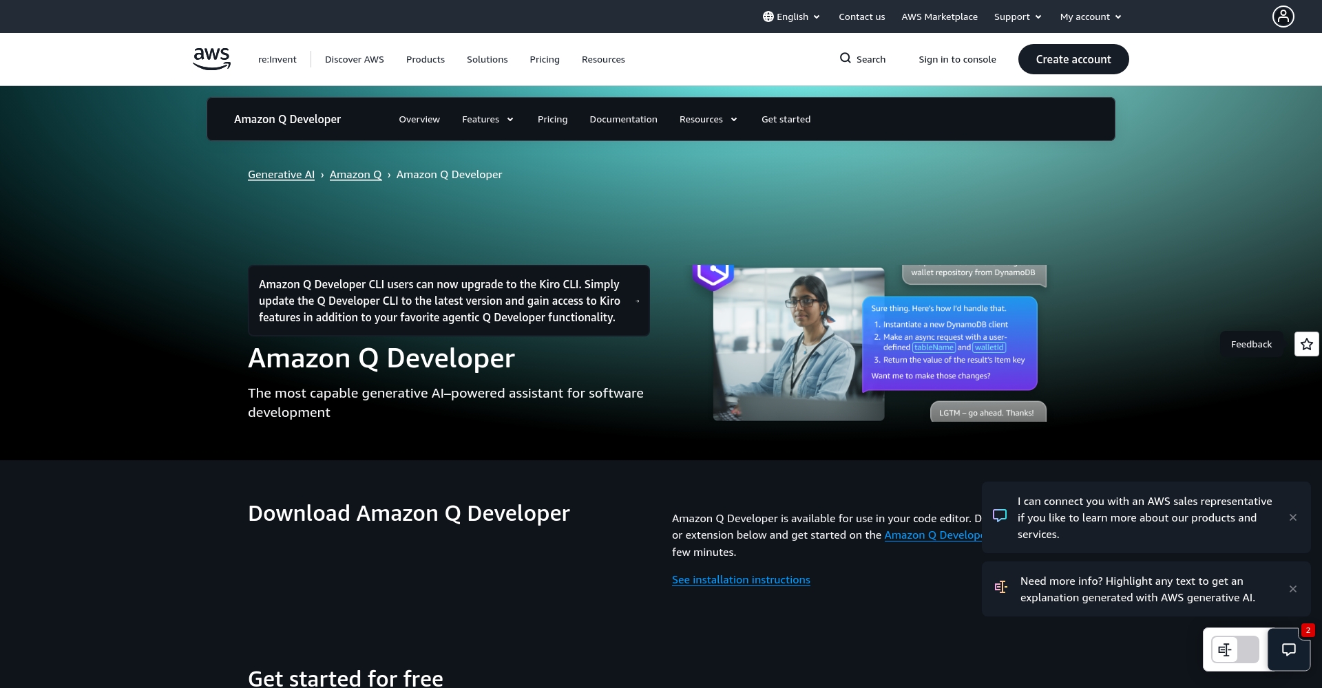 CodeWhisperer官方首页